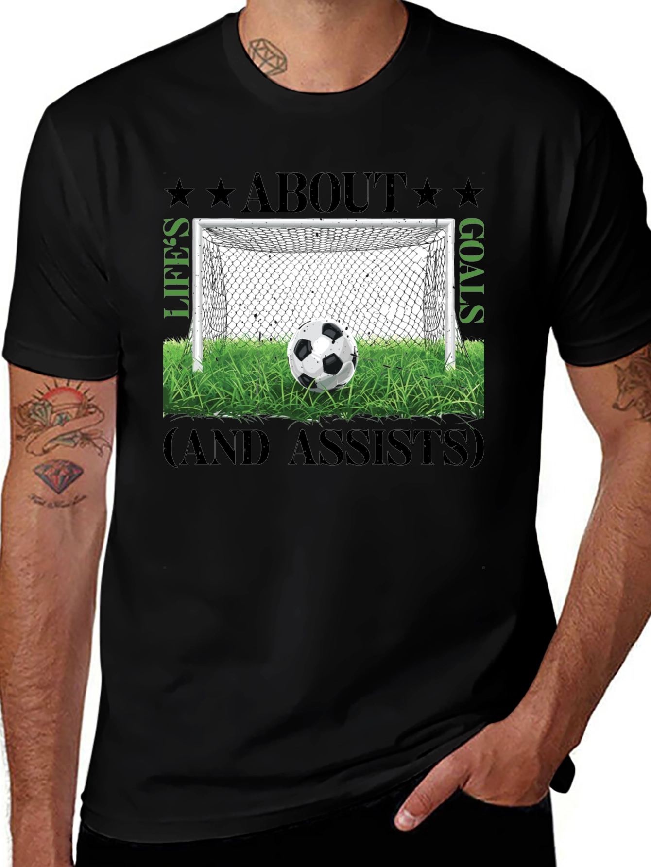 Lifes About Goals T-Shirt - Soccer Graphic Tee