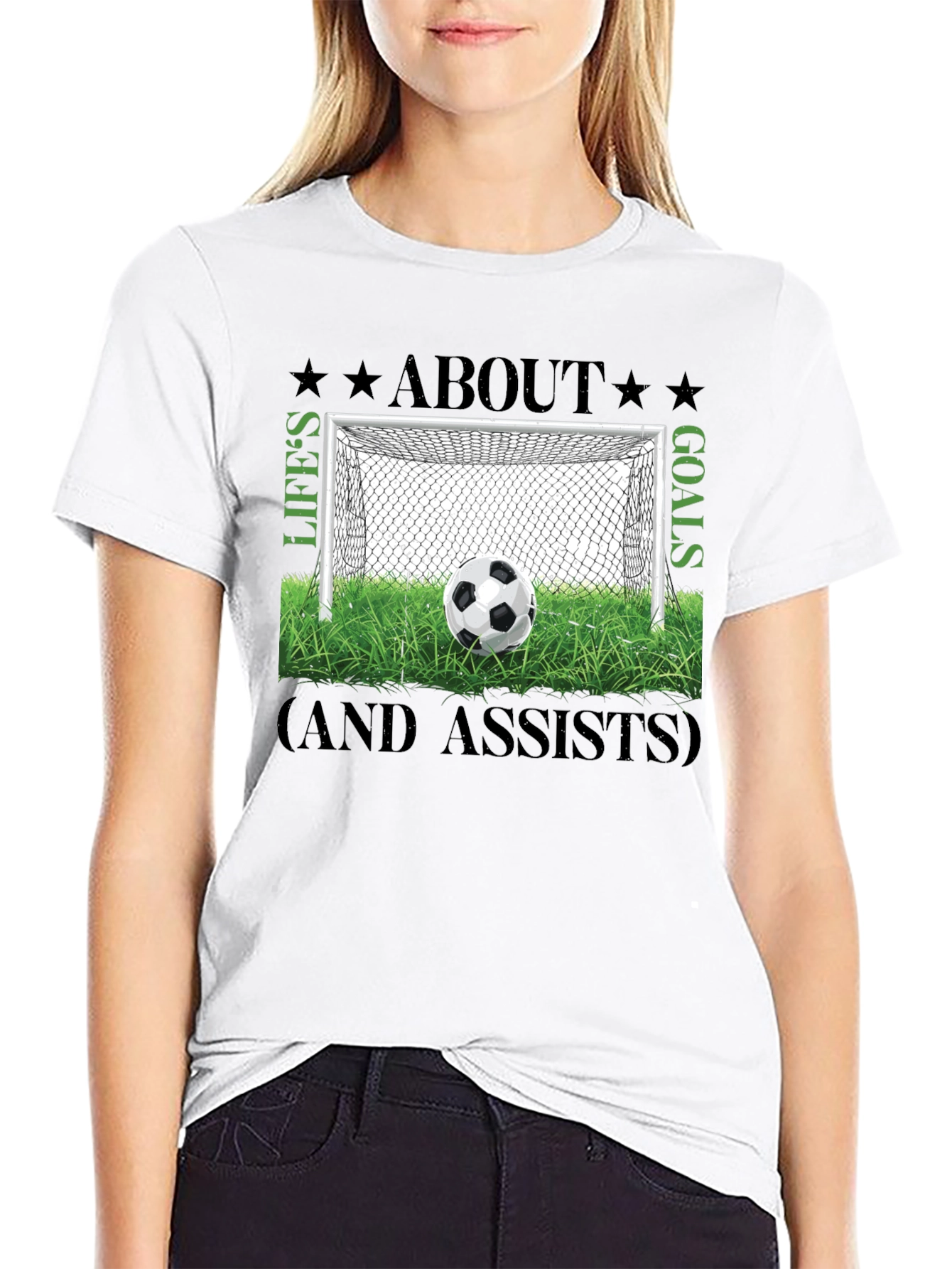 Lifes About Goals T-Shirt - Soccer Graphic Tee