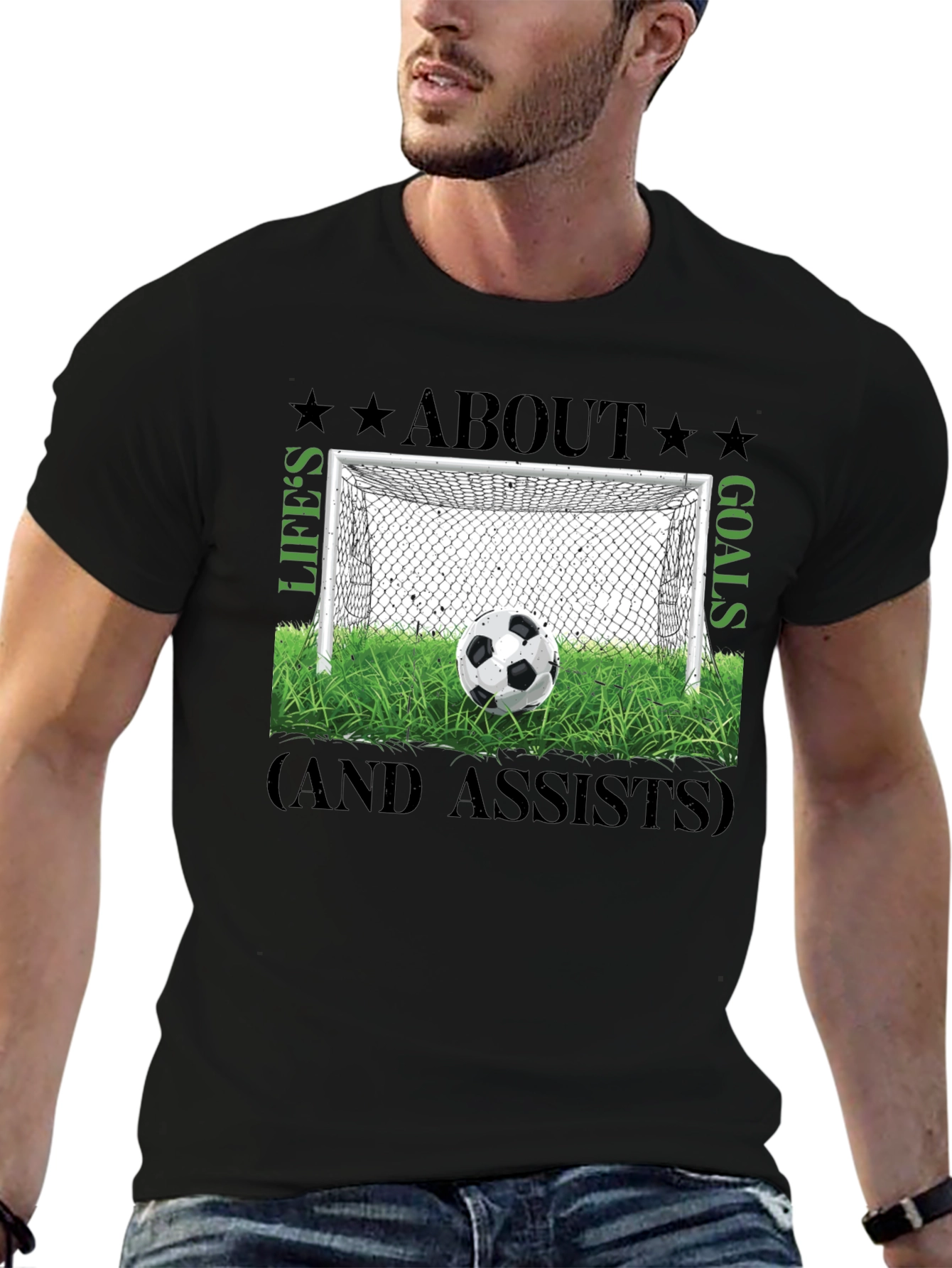 Lifes About Goals T-Shirt - Soccer Graphic Tee