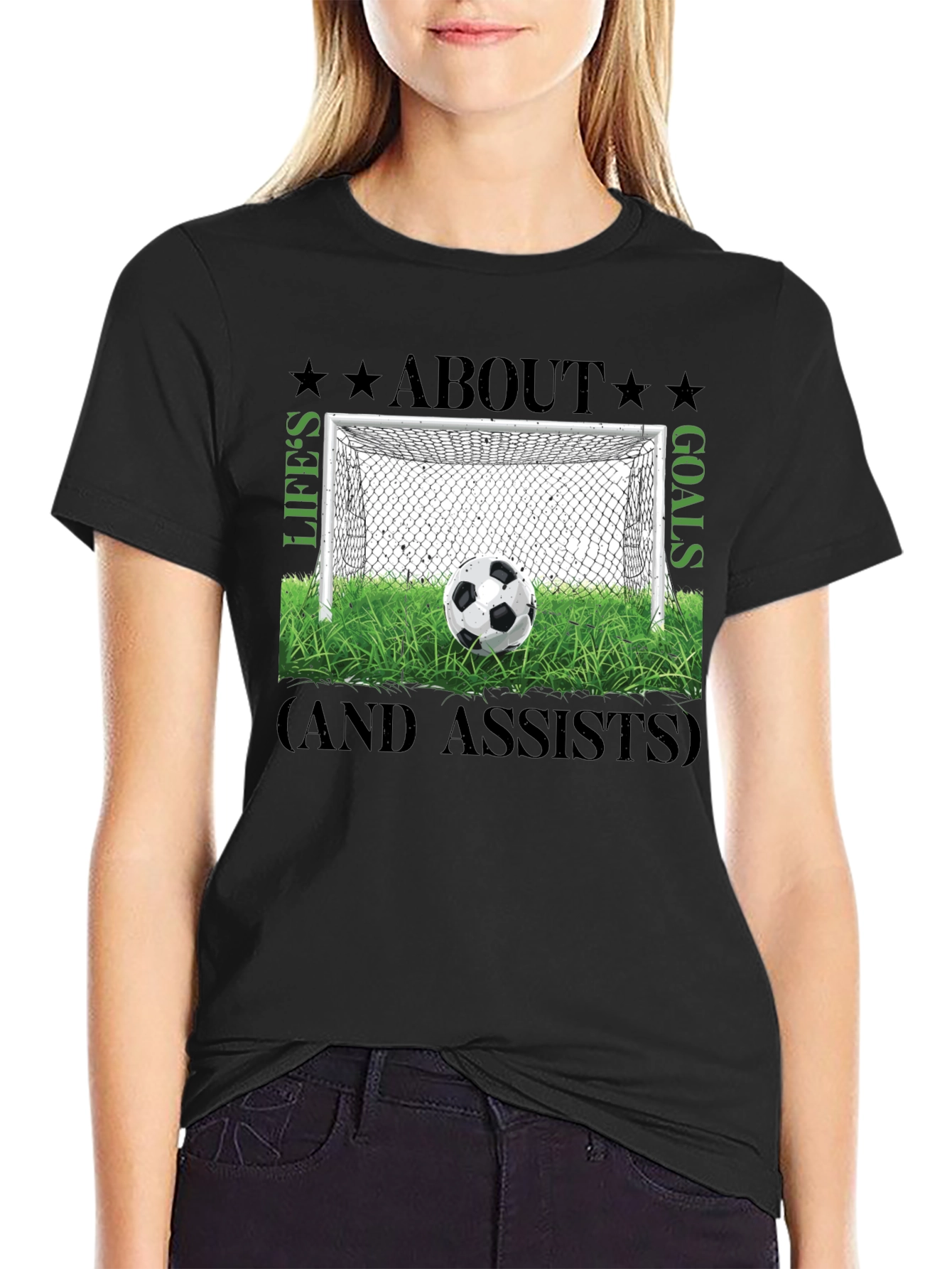 Lifes About Goals T-Shirt - Soccer Graphic Tee