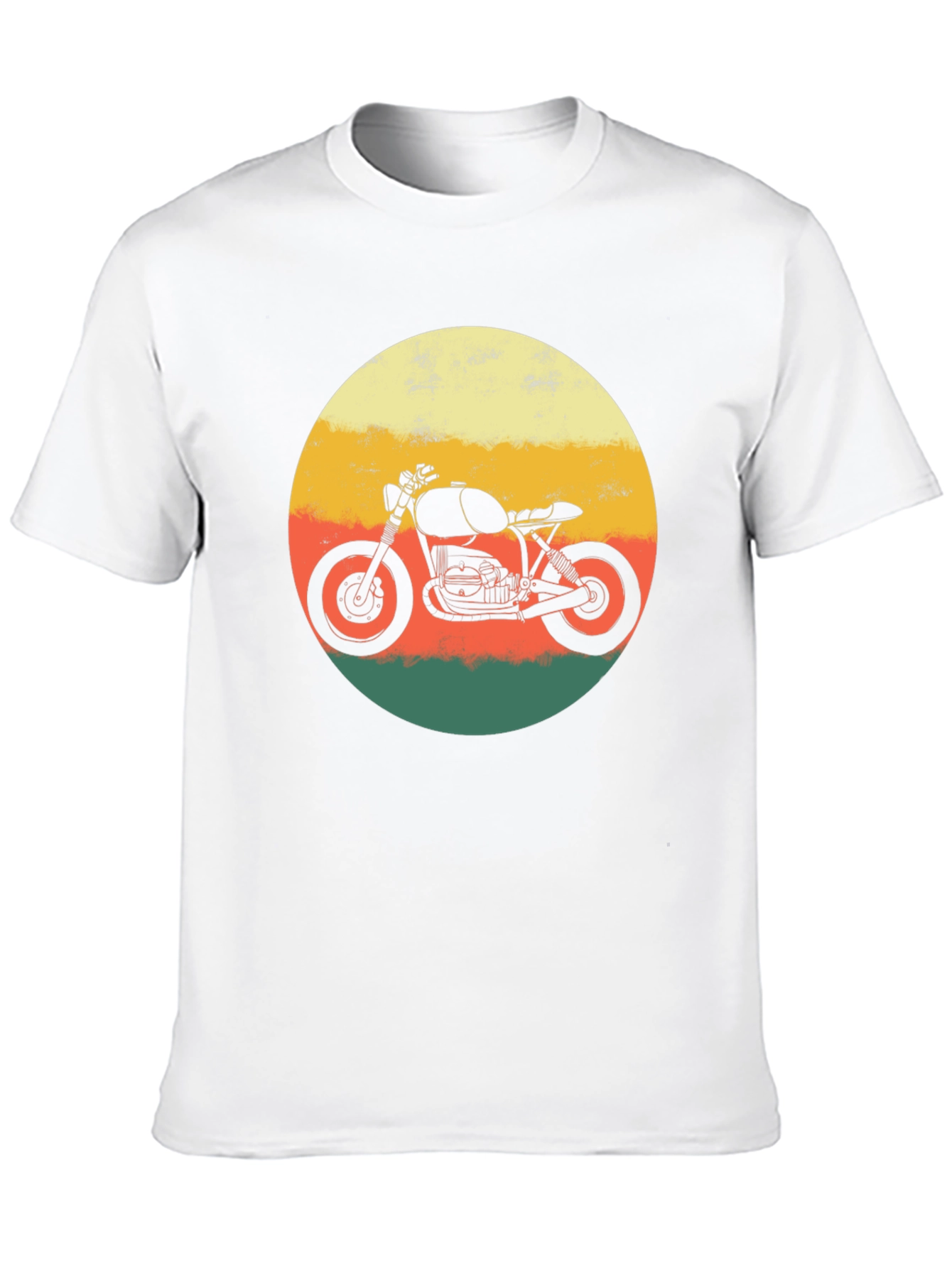 Retro Motorcycle T-Shirt - Black