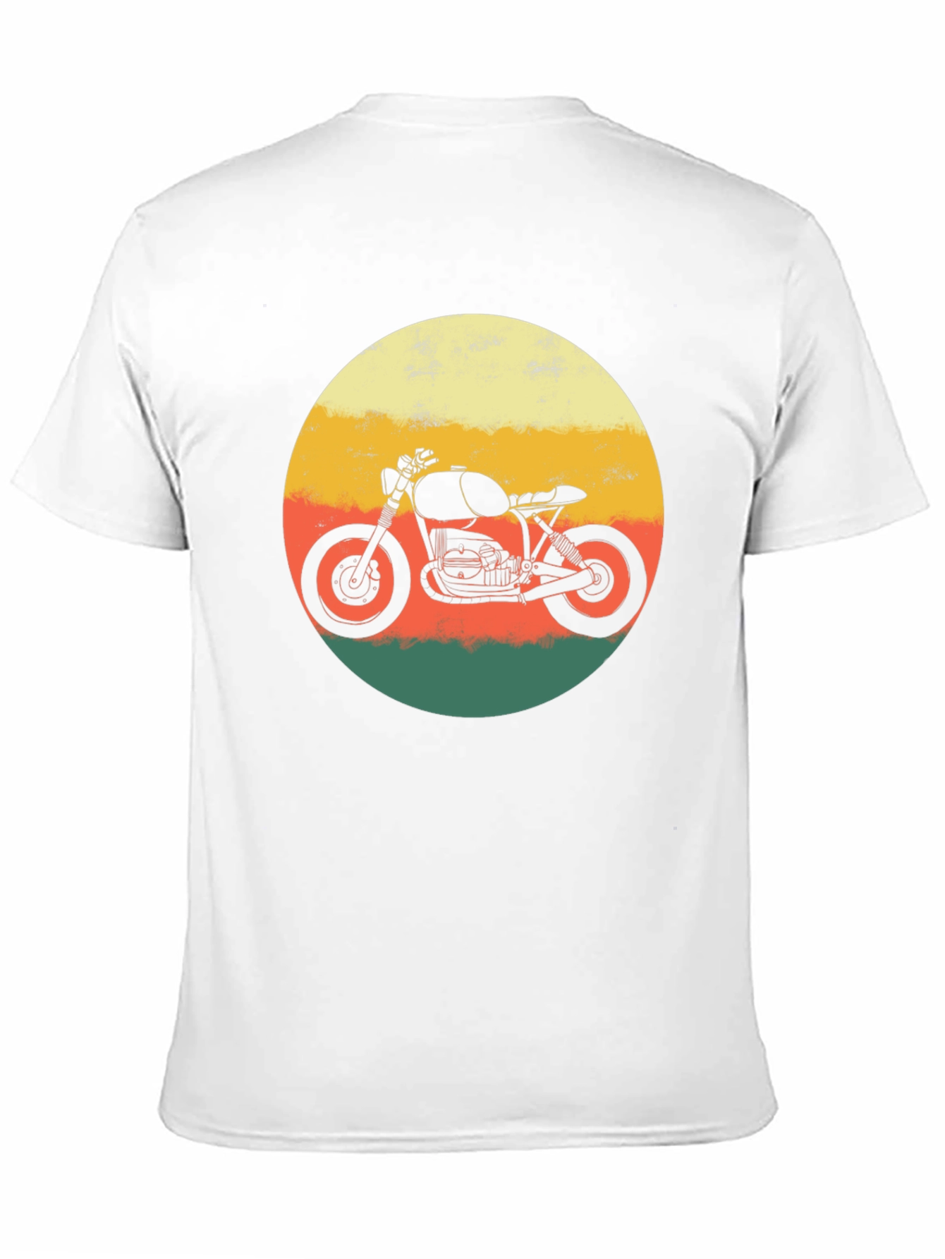 Retro Motorcycle T-Shirt - Black