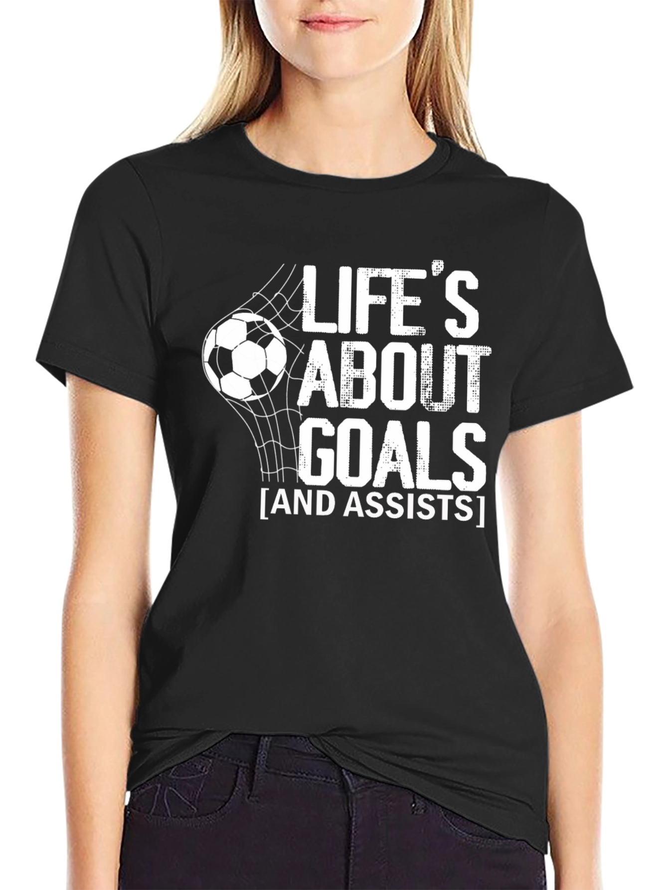 Lifes About Goals Soccer T-Shirt