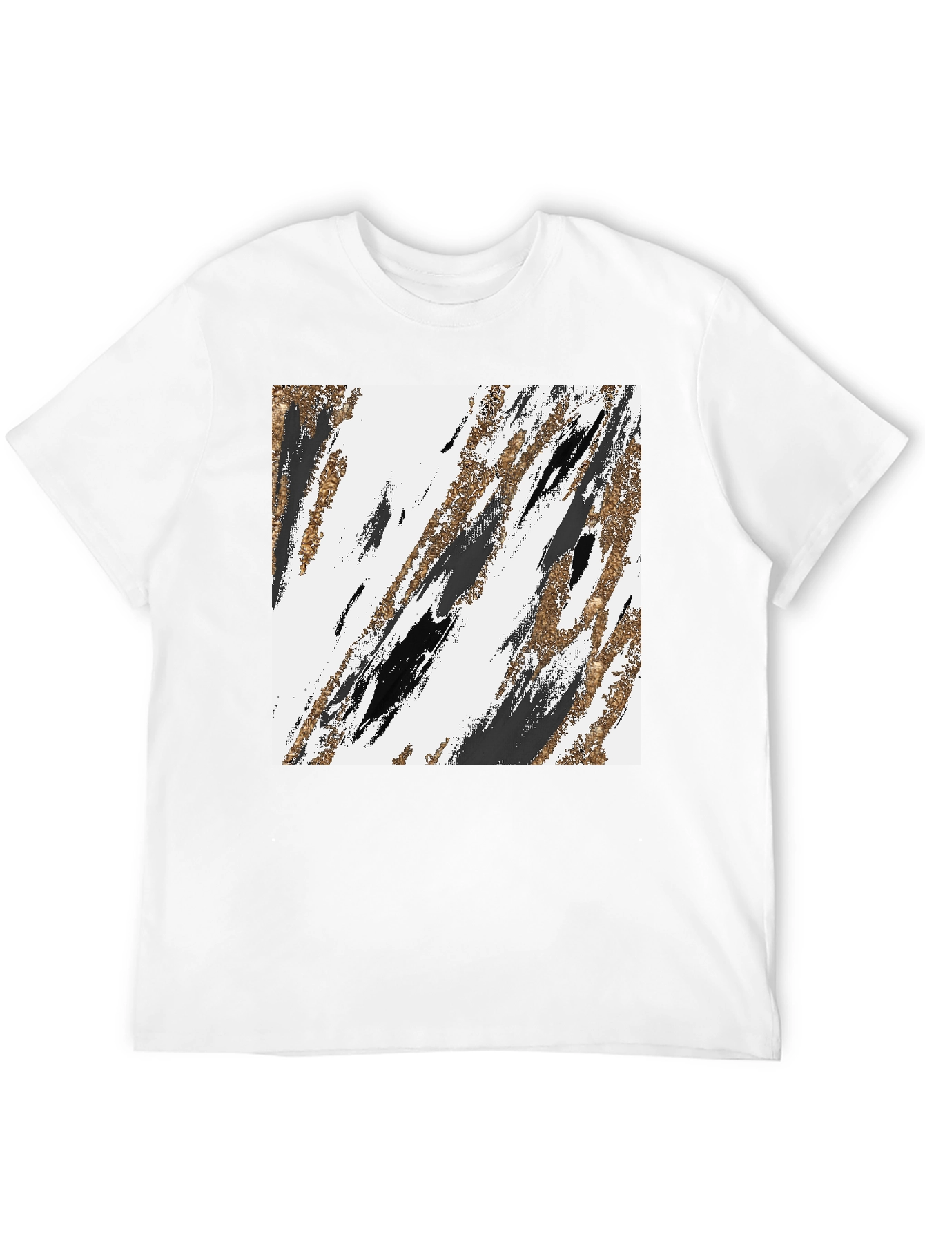 Abstract Brushstroke Graphic Tee - Modern Casual