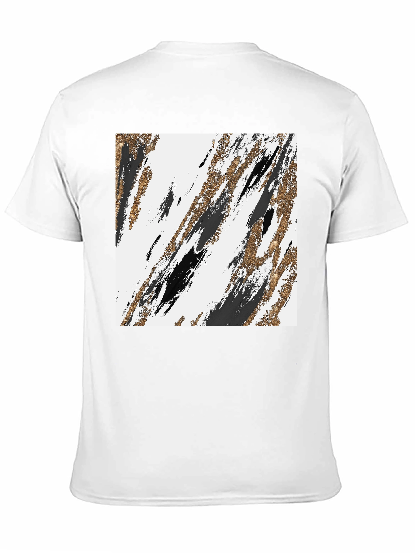 Abstract Brushstroke Graphic Tee - Modern Casual