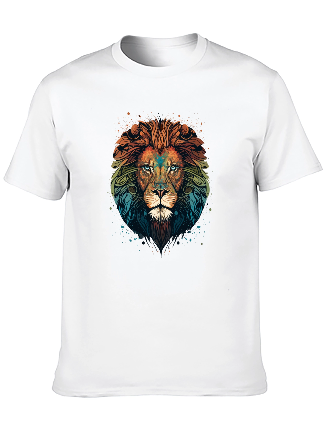 Lion Head Graphic Black T-Shirt