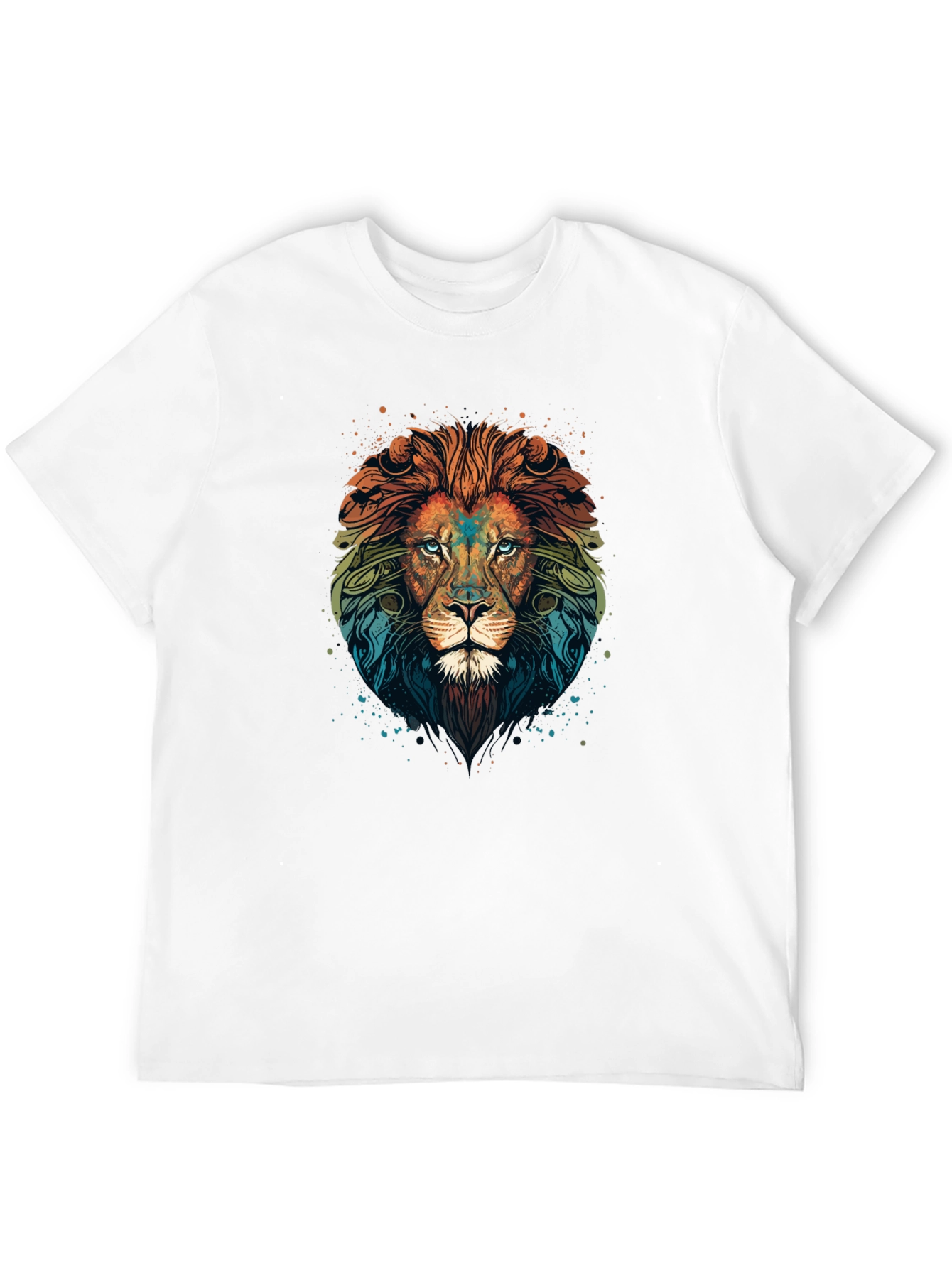 Lion Head Graphic Black T-Shirt
