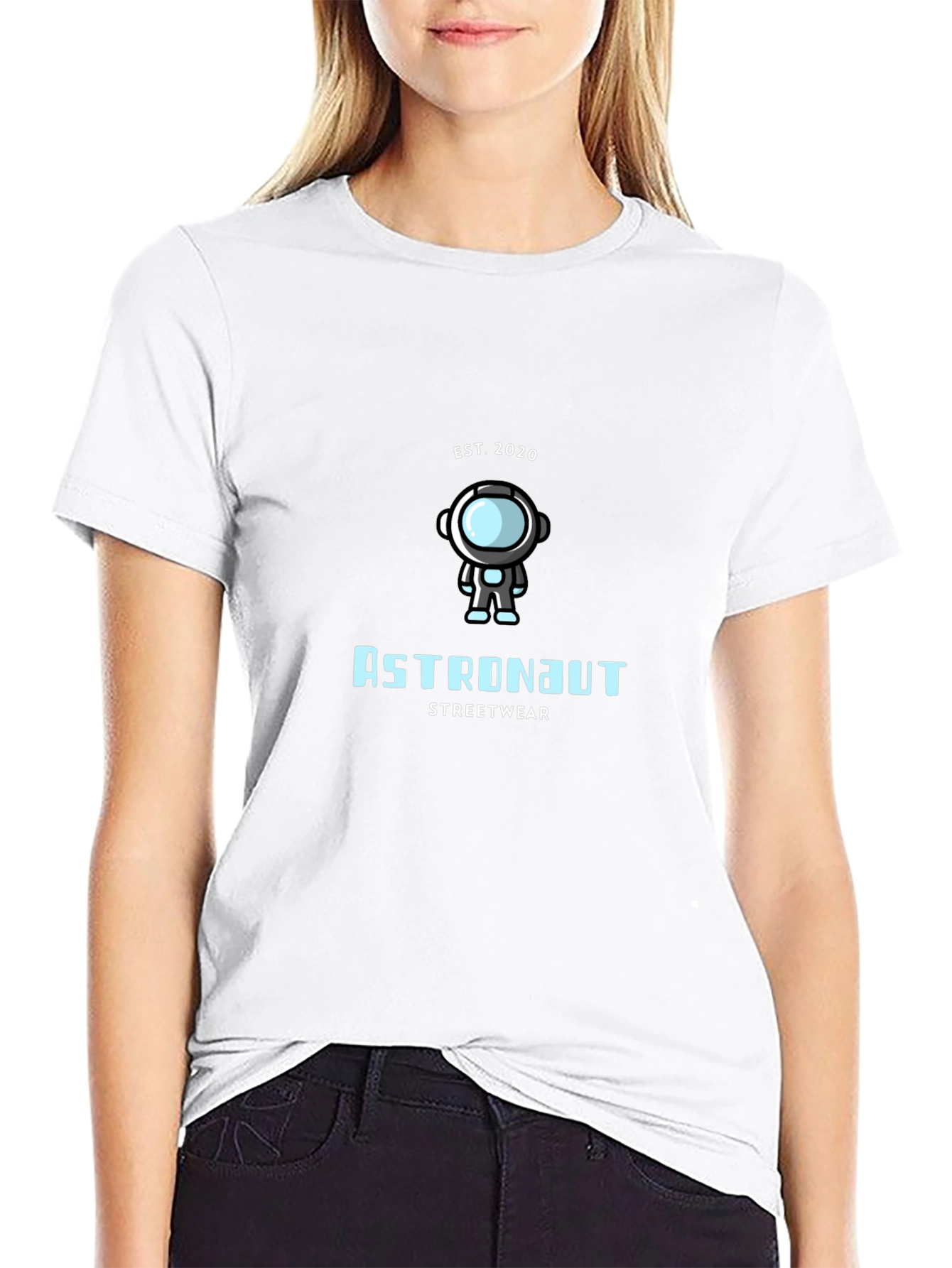 Astronaut Streetwear T-Shirt - Black
