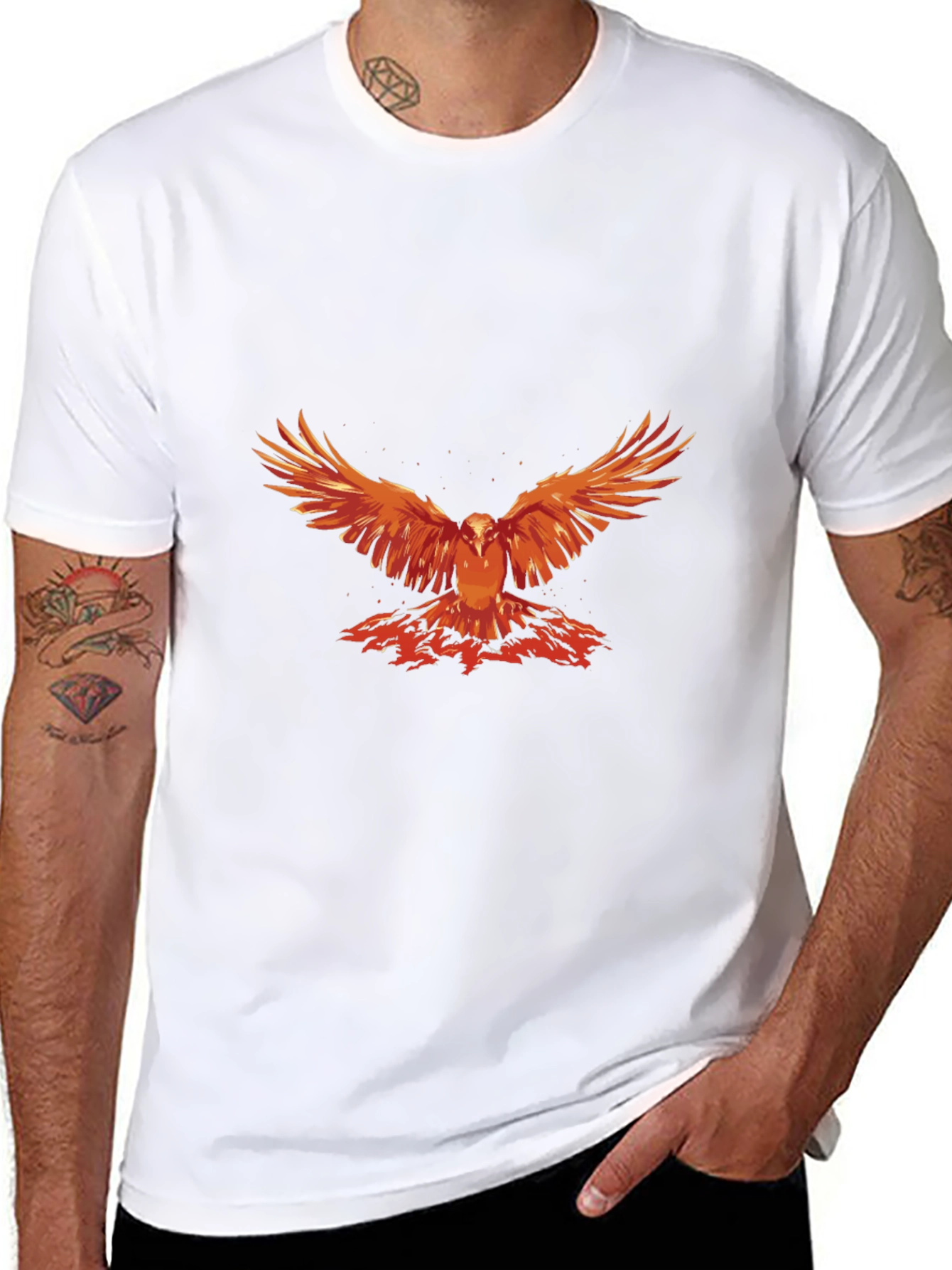 Phoenix Graphic Tee - Mens Black T-Shirt