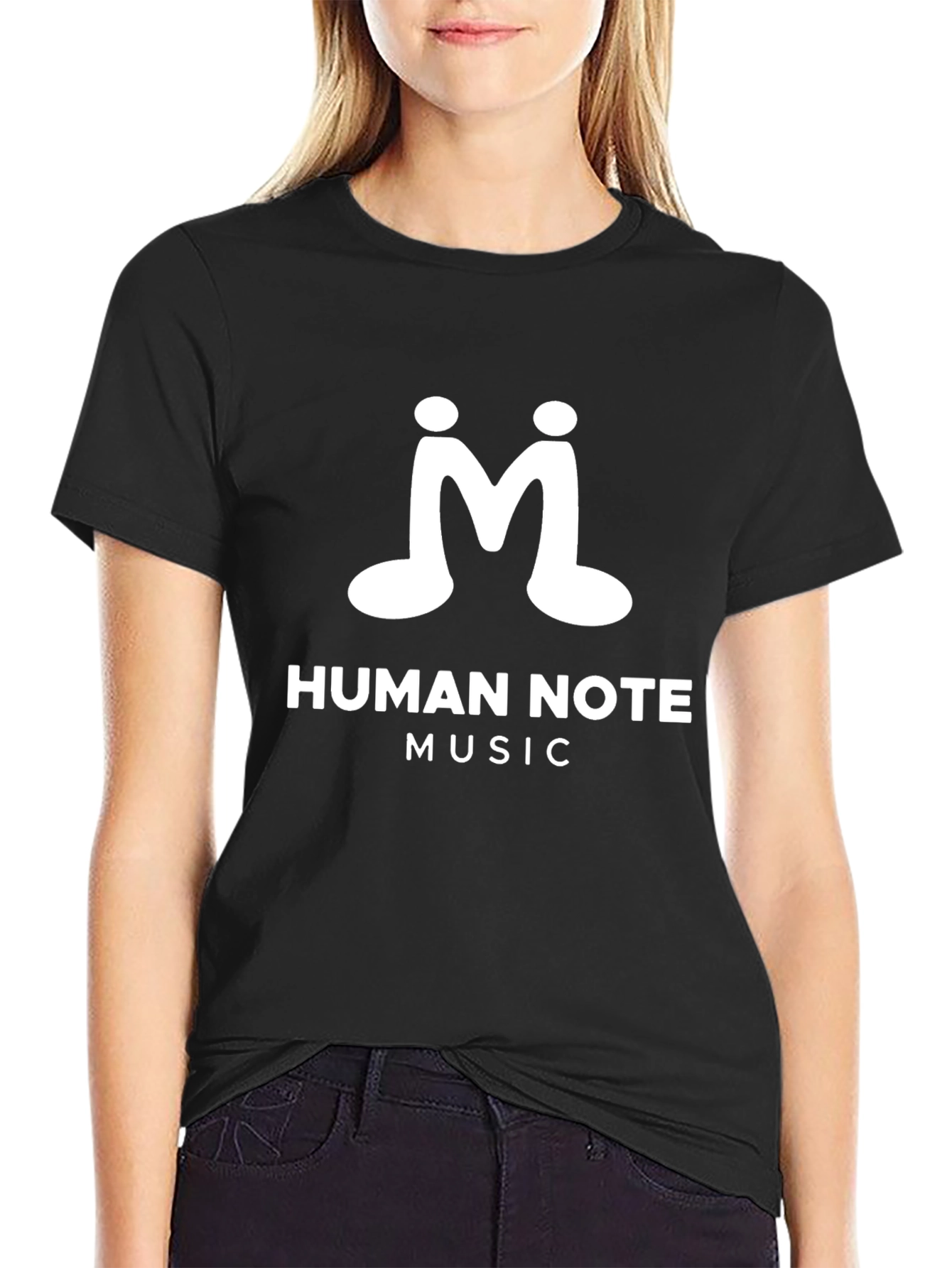 Human Note Music Black T-Shirt