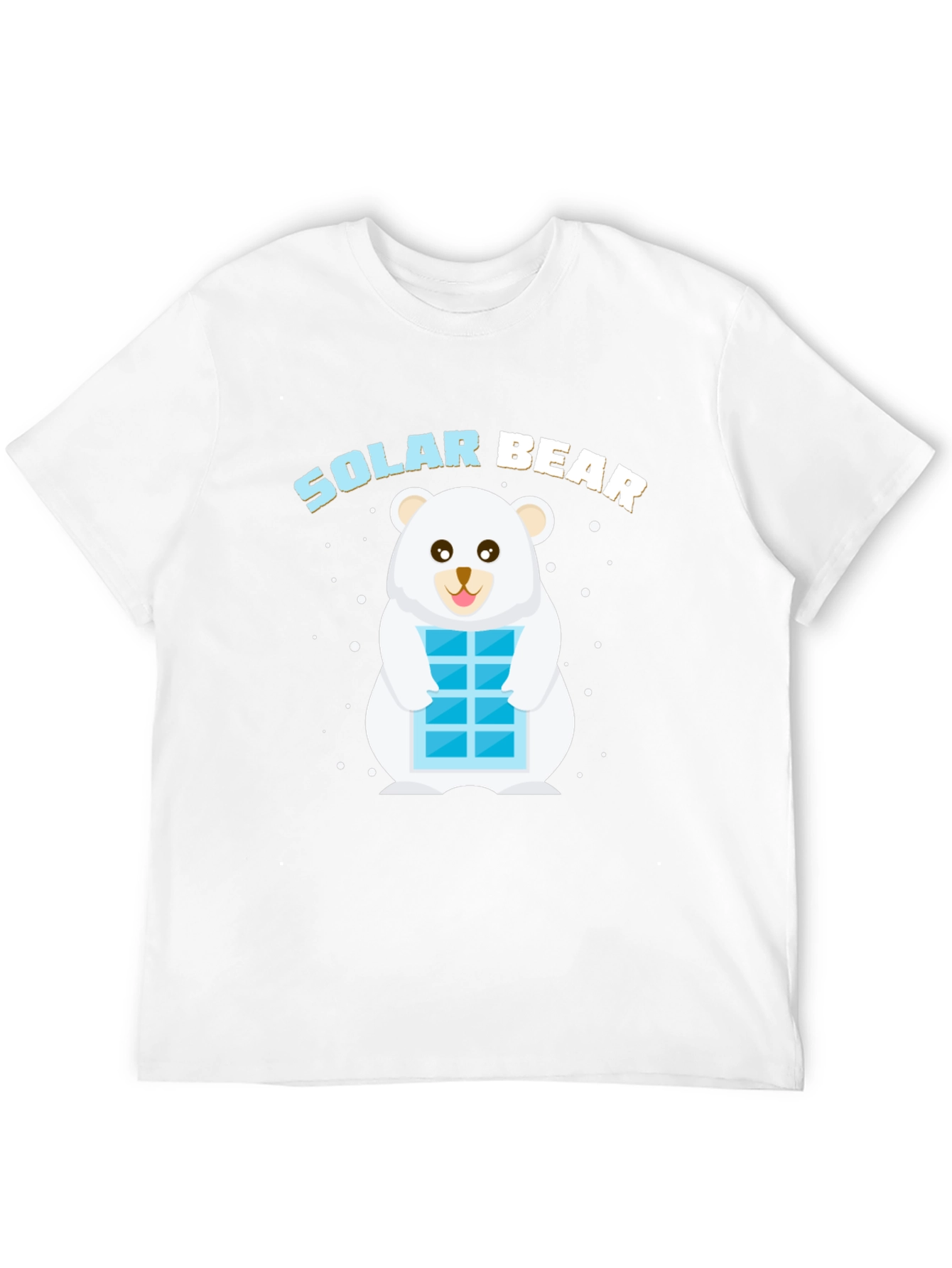 Solar Bear Graphic T-Shirt - Black Cotton Blend