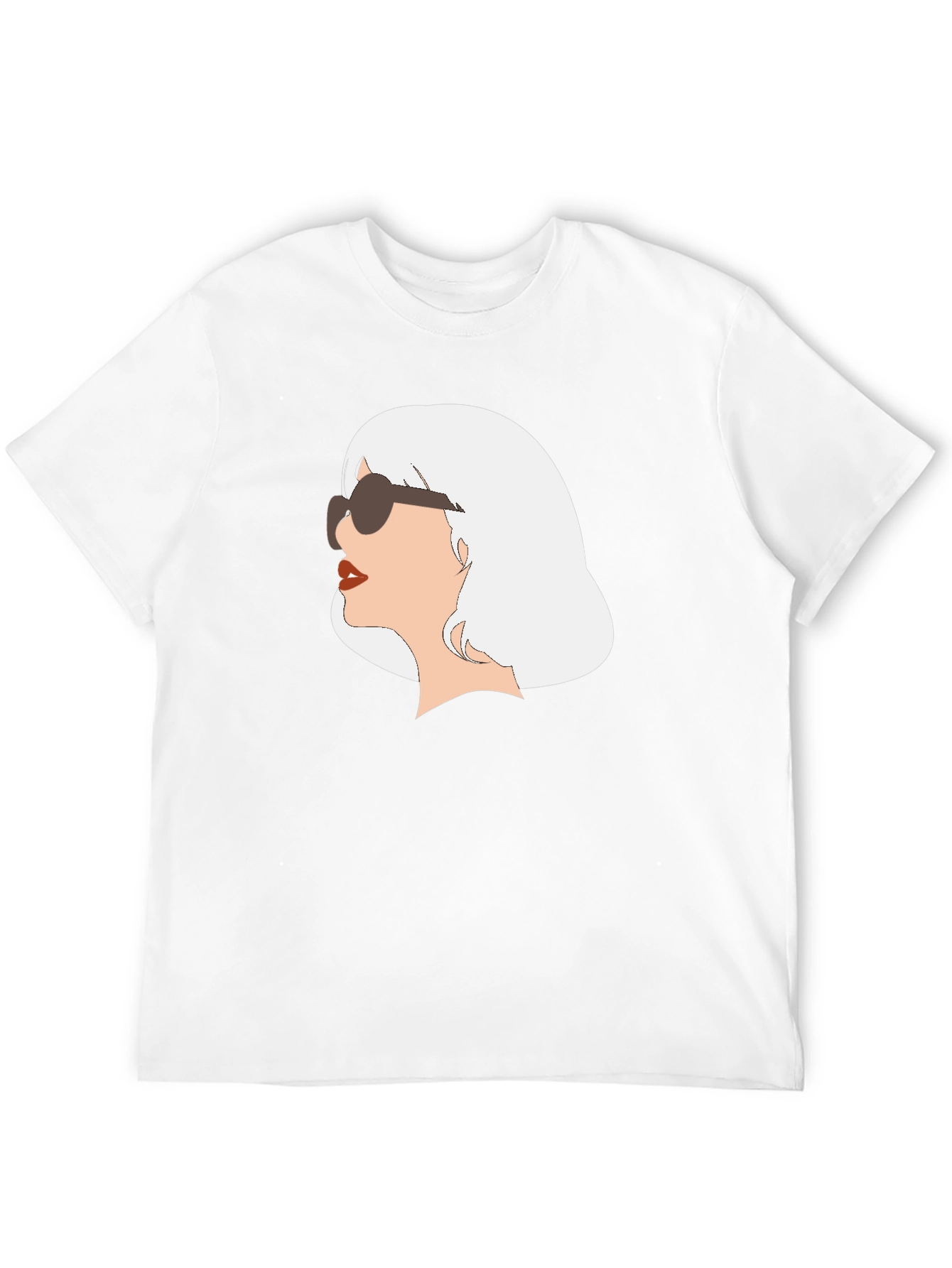 Retro Chic Tee - Woman with Sunglasses Graphic