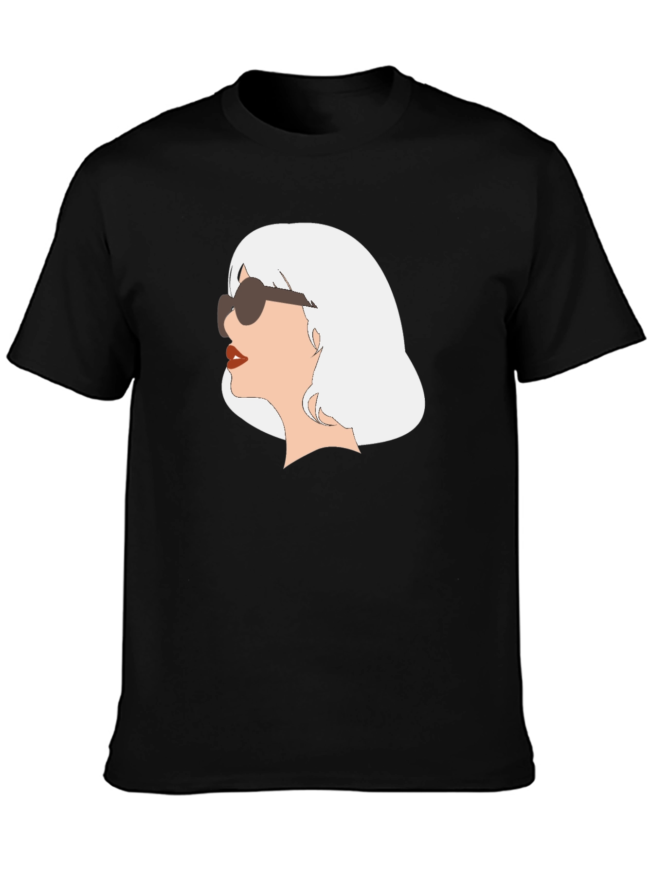 Retro Chic Tee - Woman with Sunglasses Graphic