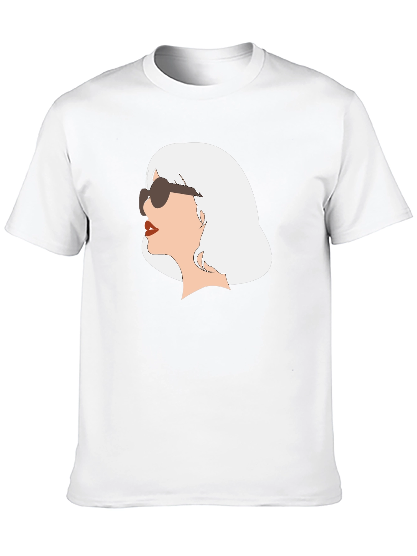 Retro Chic Tee - Woman with Sunglasses Graphic