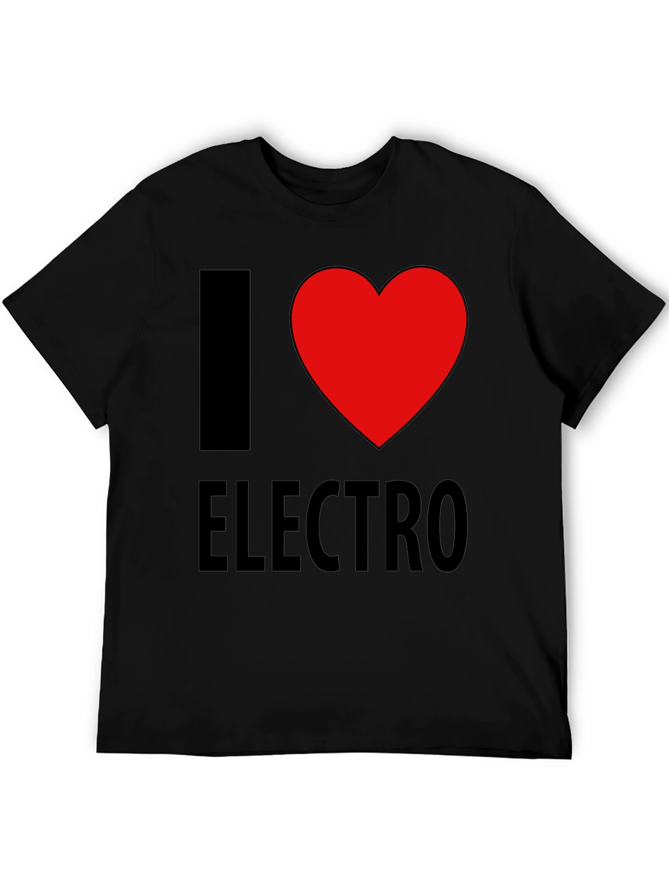 I Heart Electro Black T-Shirt