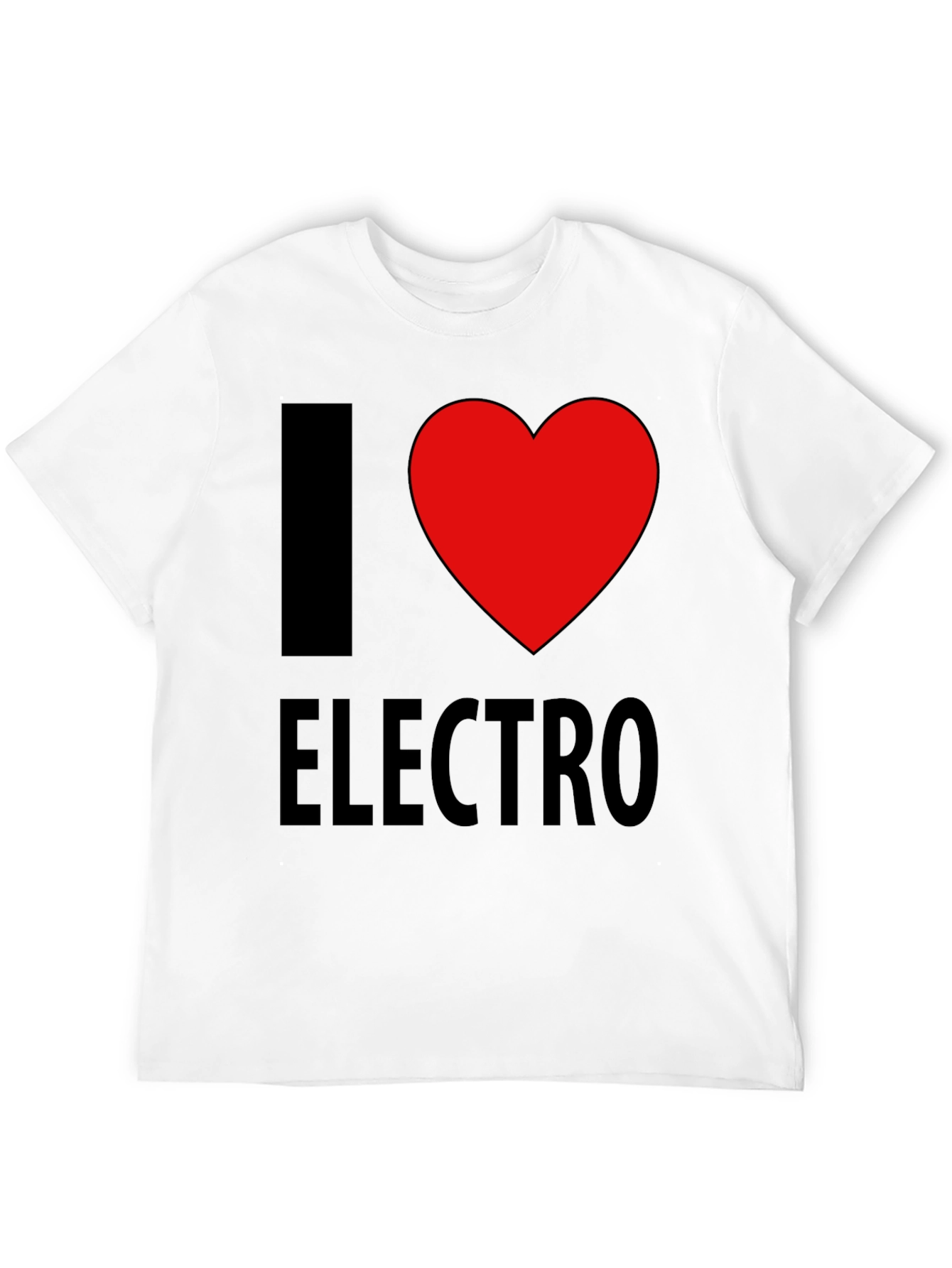 I Heart Electro Black T-Shirt