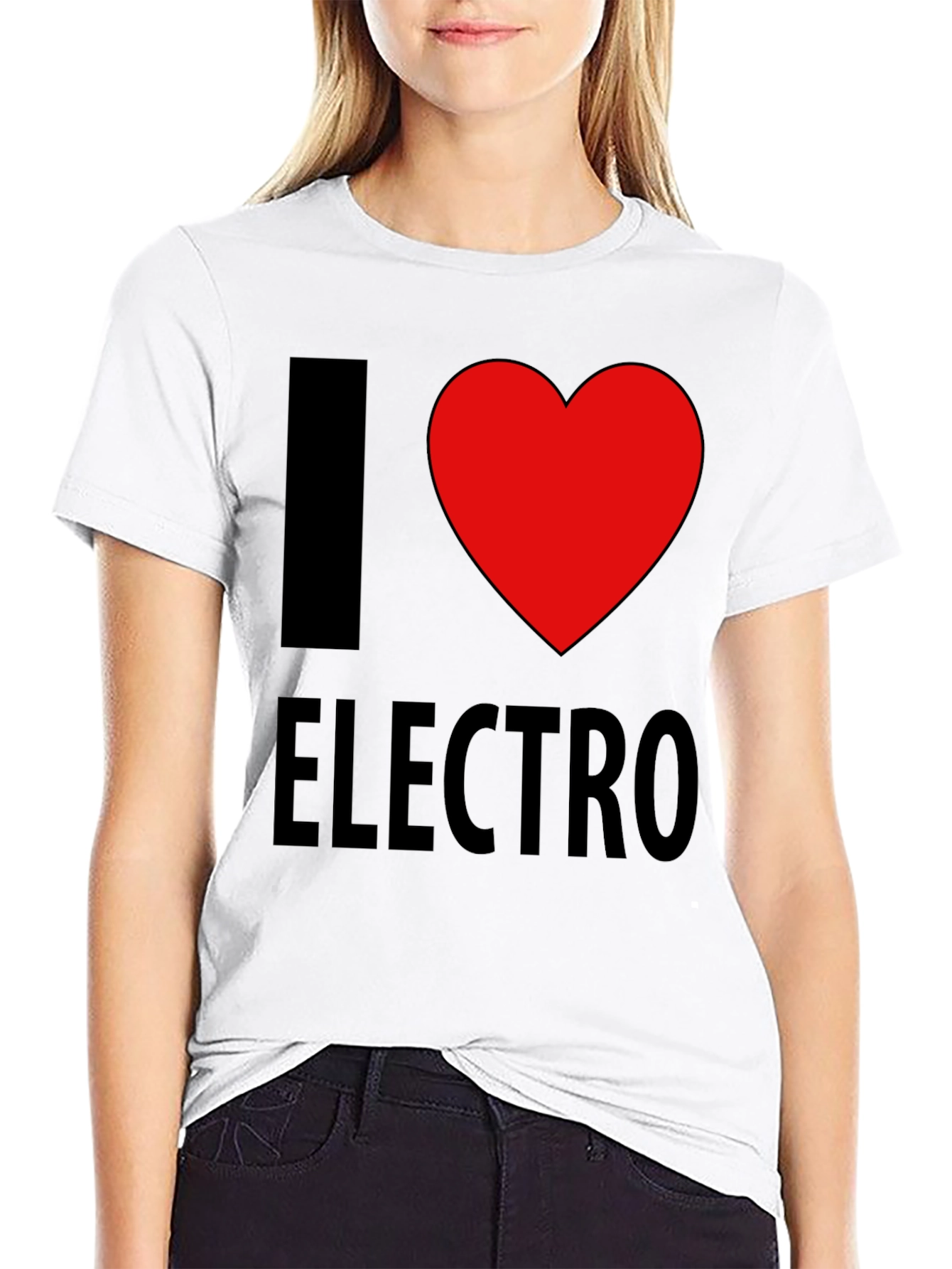 I Heart Electro Black T-Shirt