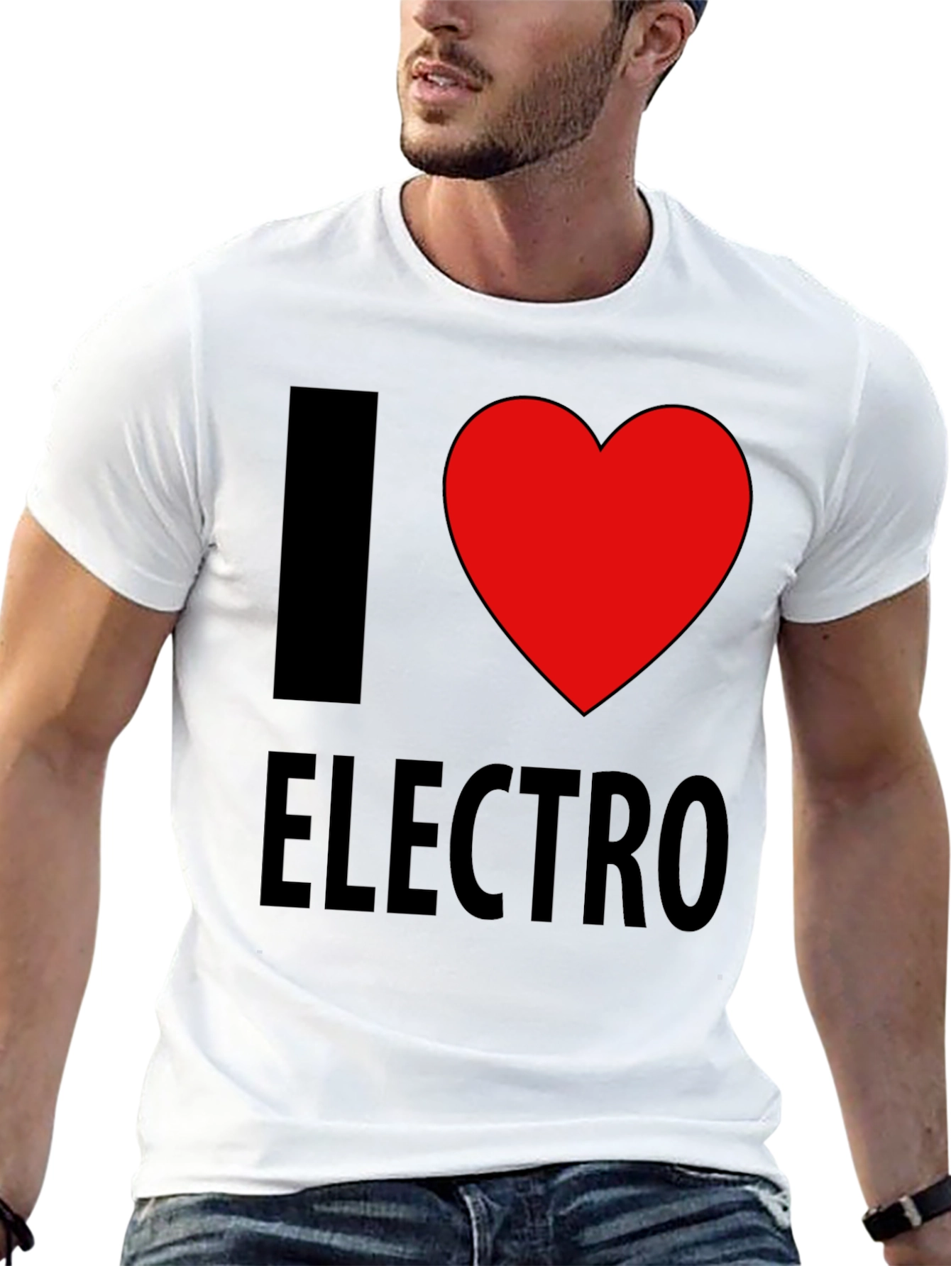 I Heart Electro Black T-Shirt
