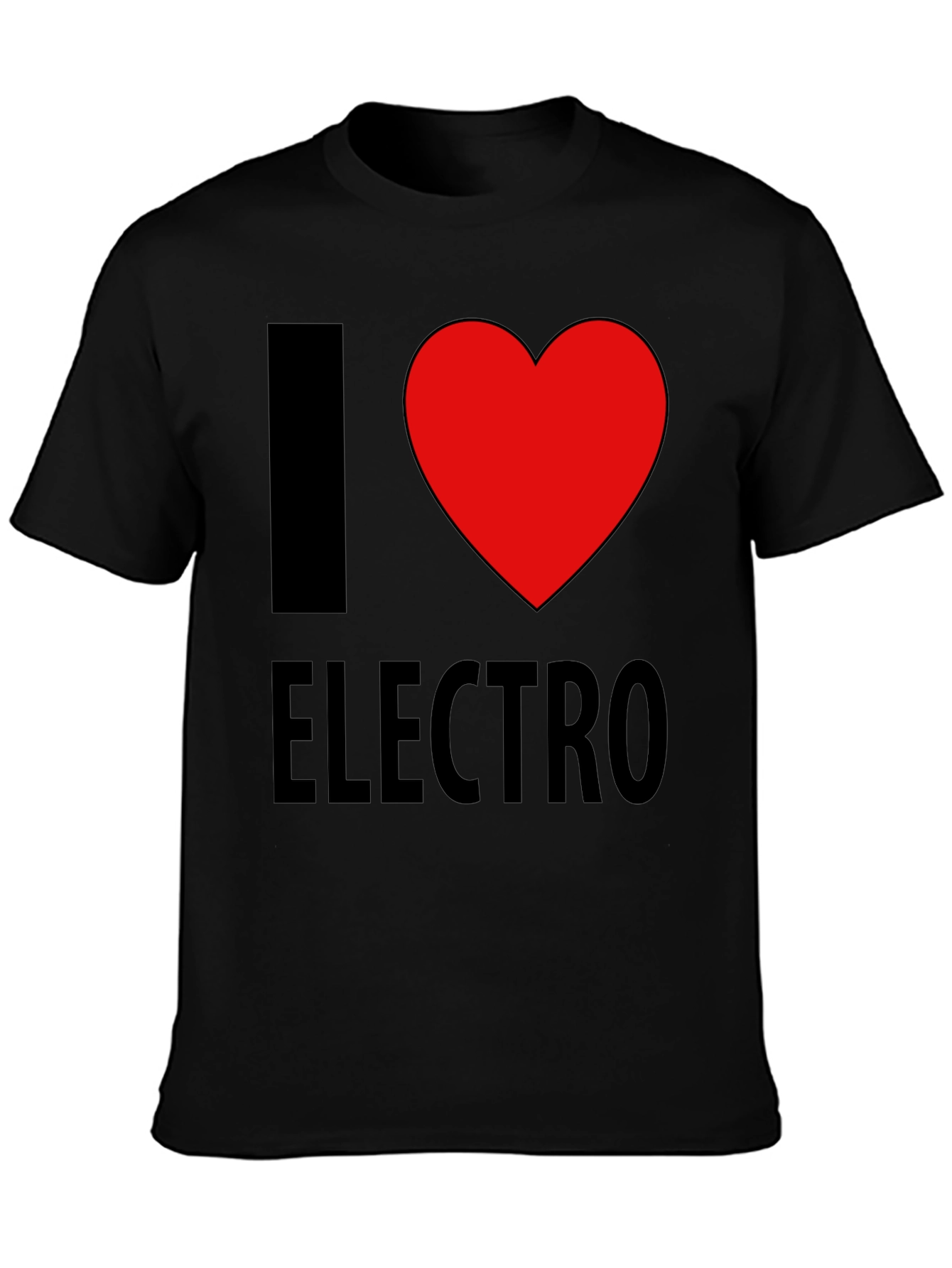 I Heart Electro Black T-Shirt