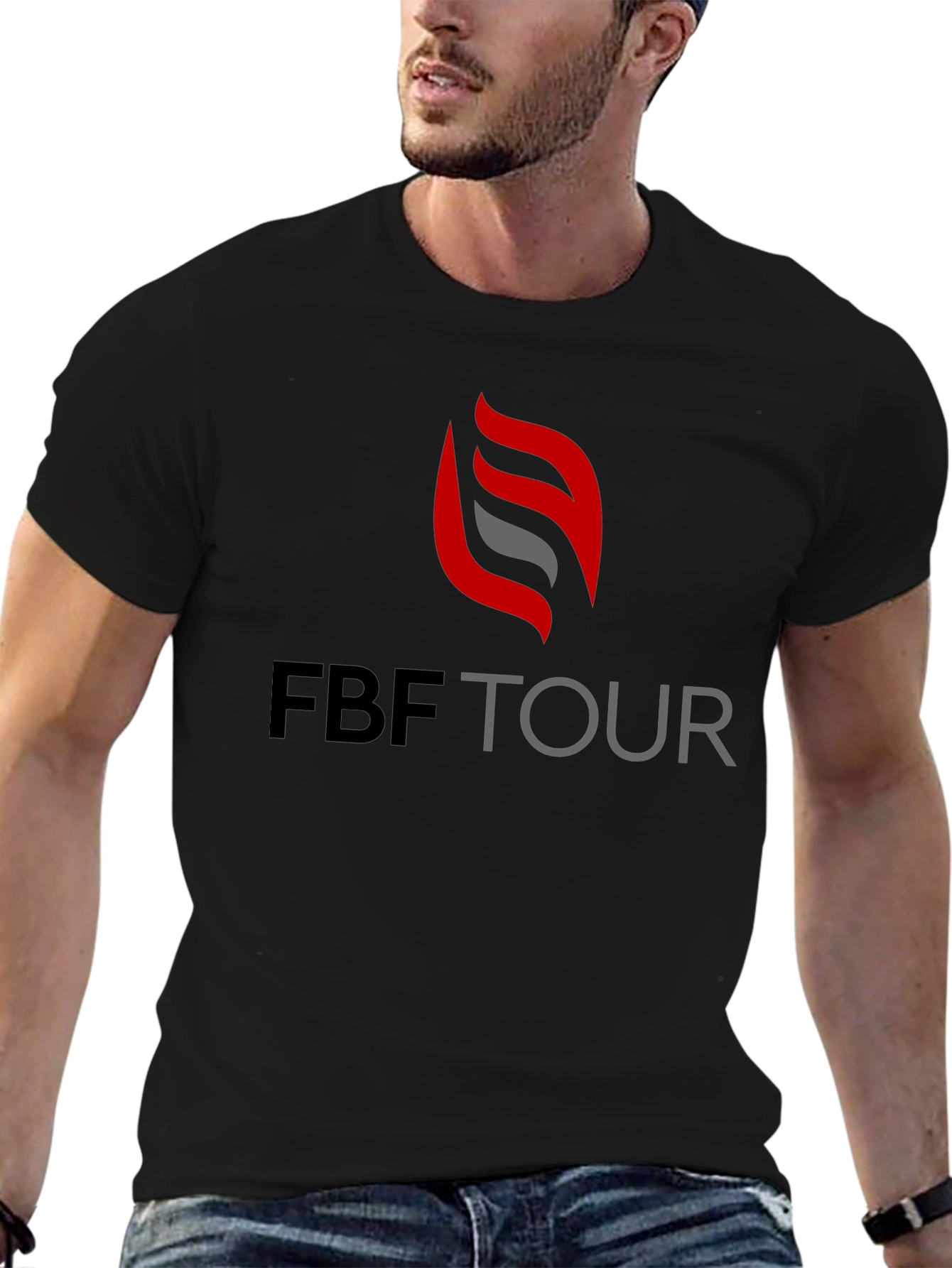 FBF Tour Black T-Shirt - Stylish Mens Tee