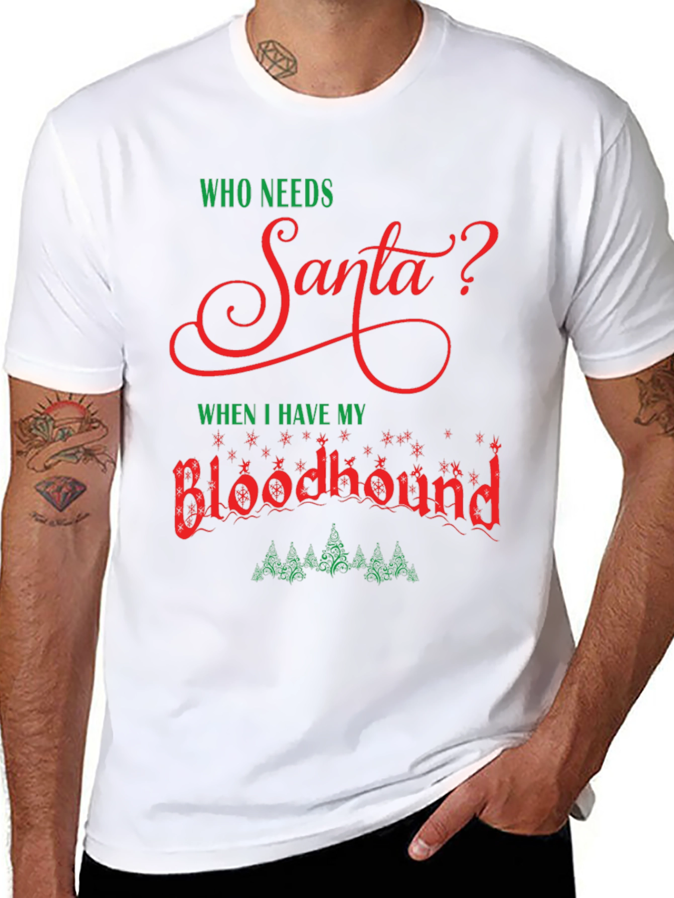 Who Needs Santa? Bloodhound T-Shirt