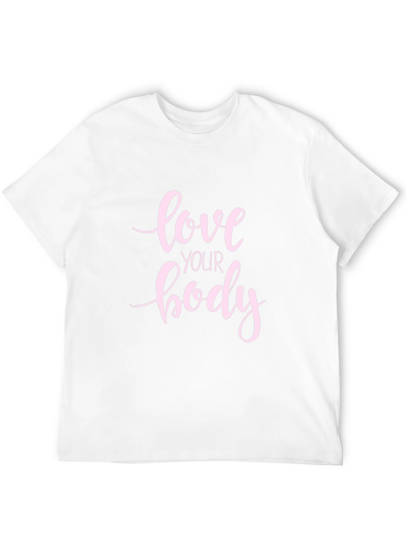 Love Your Body Graphic Tee - Black Cotton T-Shirt