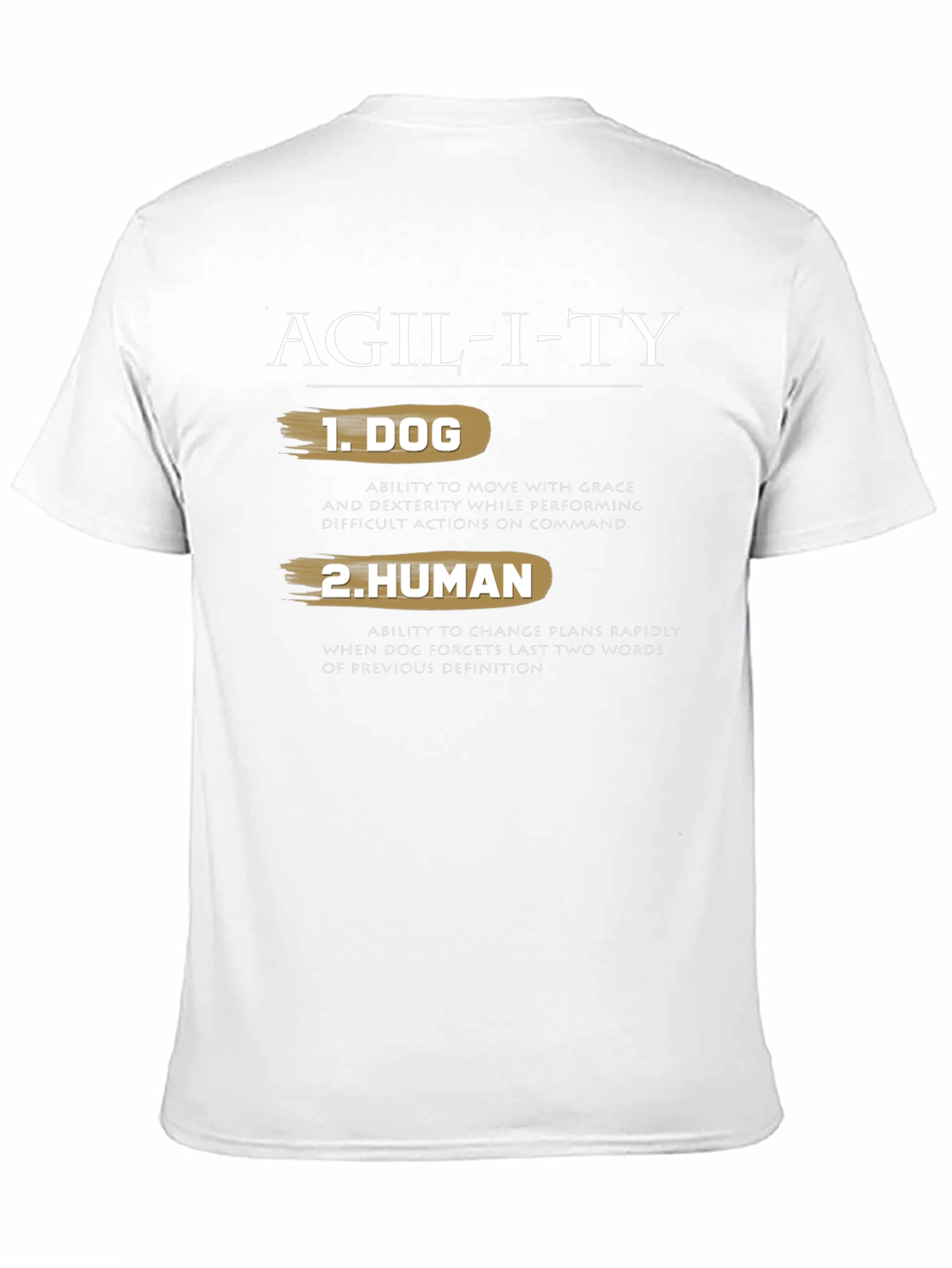 Agility Dog Human Graphic Tee - Funny T-Shirt