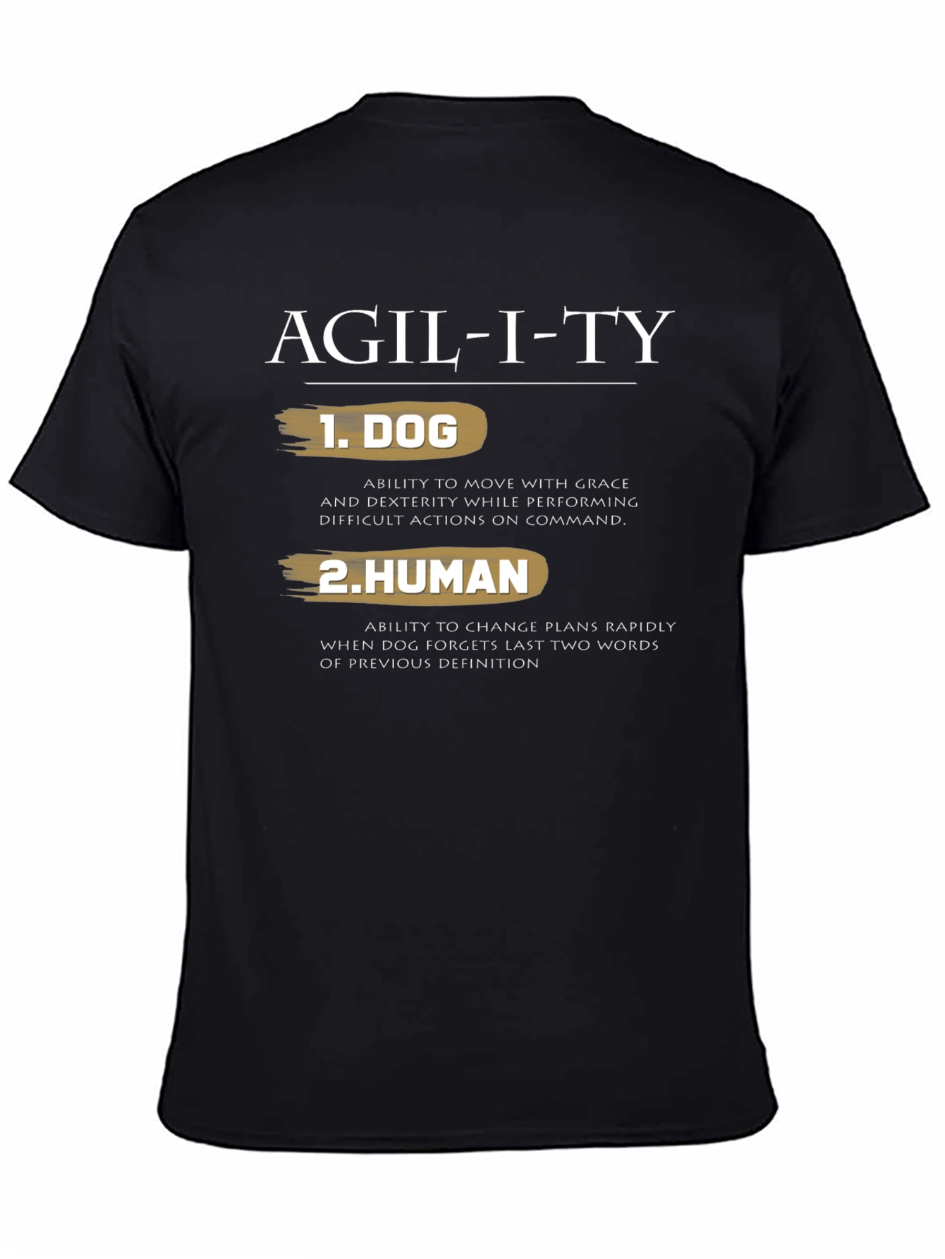 Agility Dog Human Graphic Tee - Funny T-Shirt