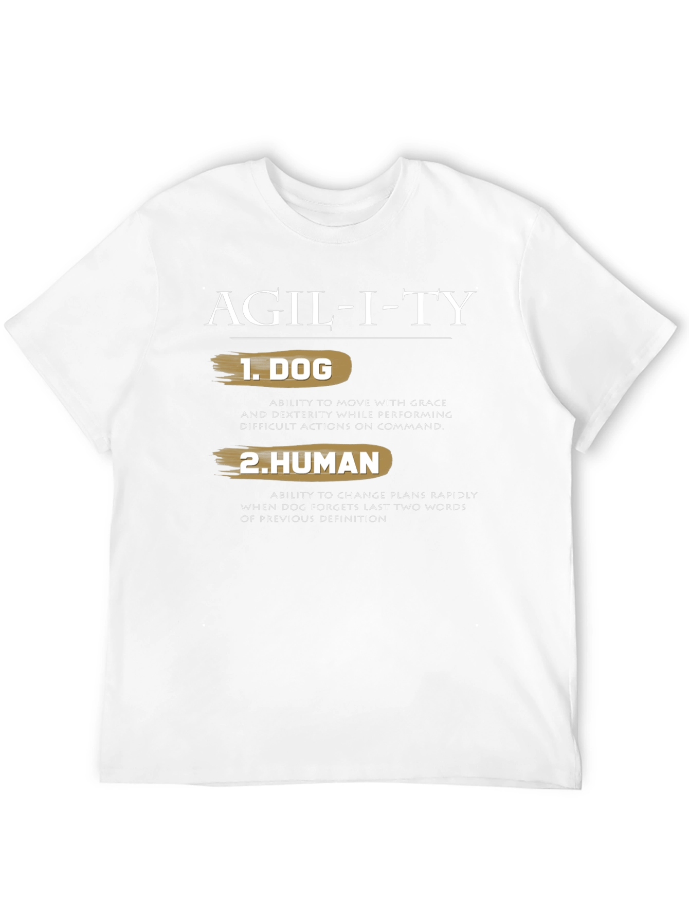 Agility Dog Human Graphic Tee - Funny T-Shirt