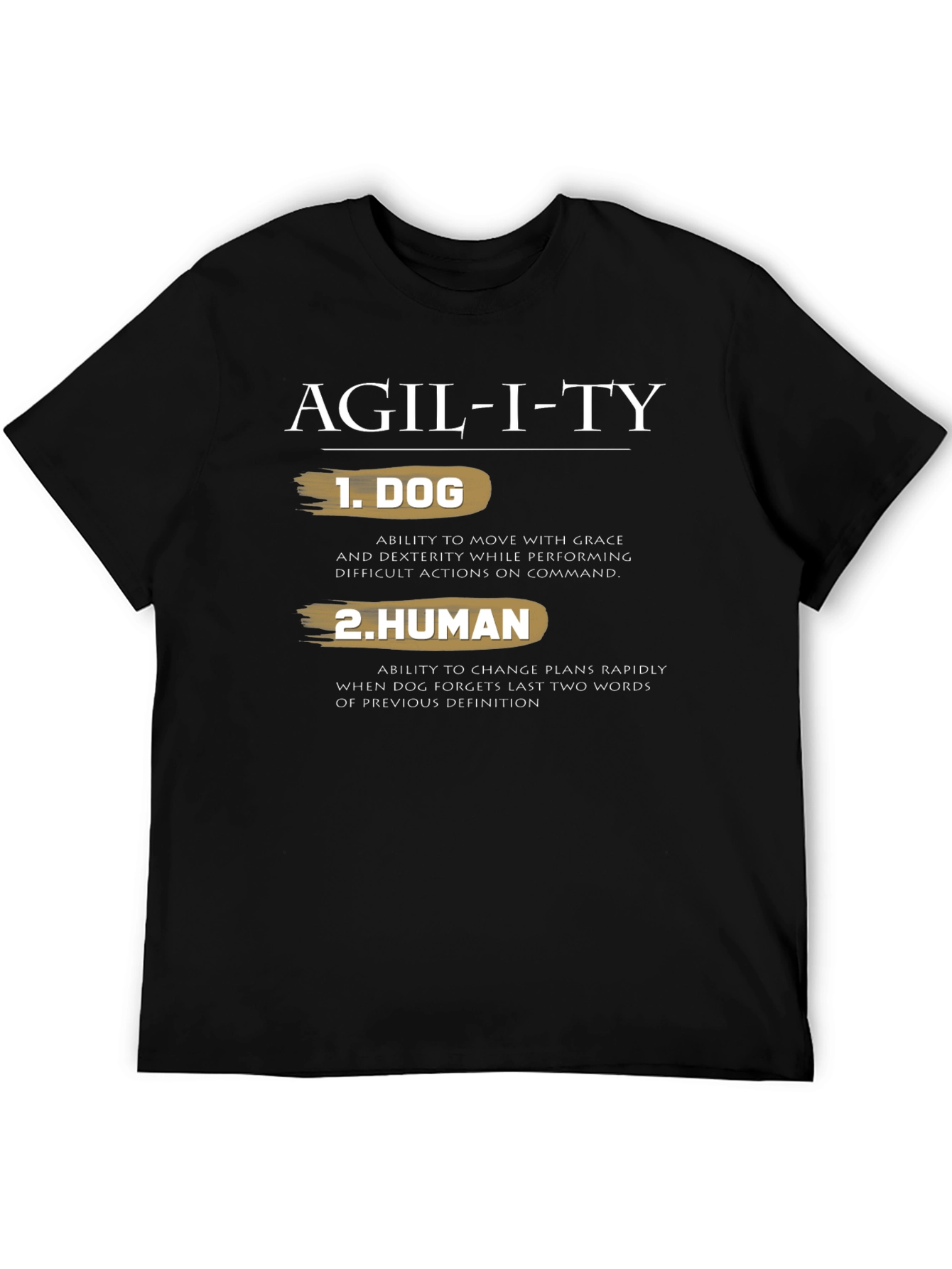 Agility Dog Human Graphic Tee - Funny T-Shirt