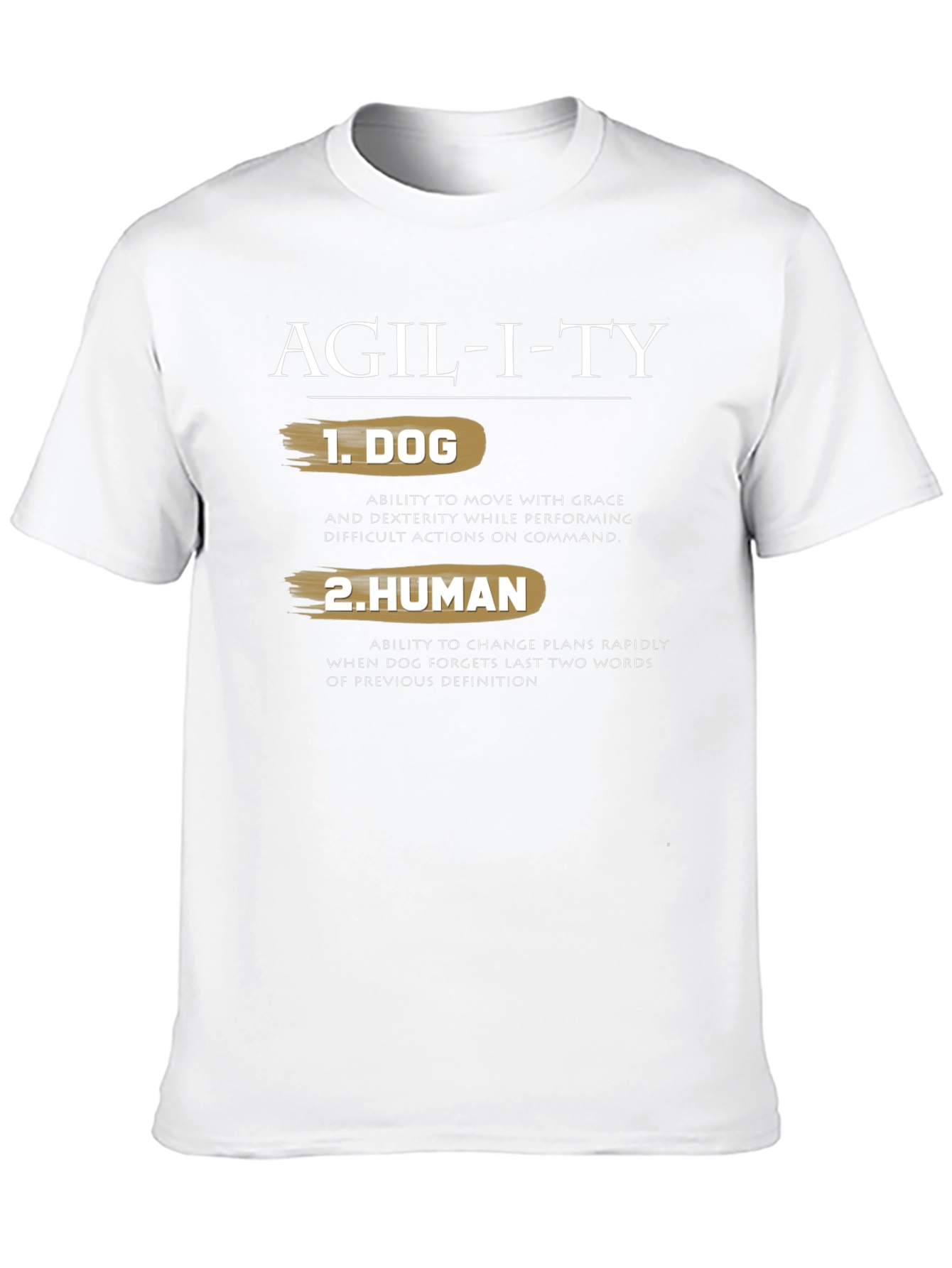 Agility Dog Human Graphic Tee - Funny T-Shirt