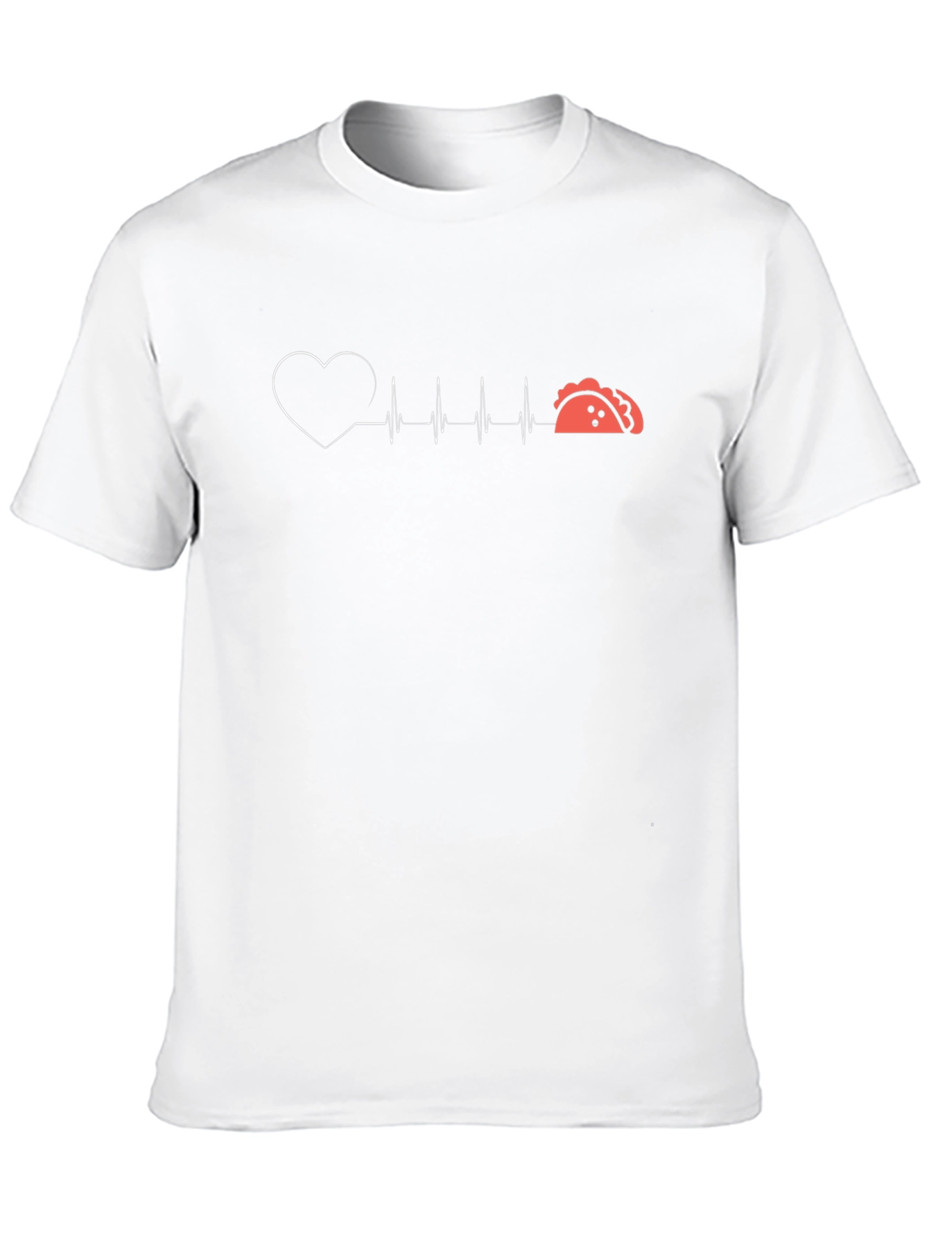 Heartbeat Taco T-Shirt - Foodie Love