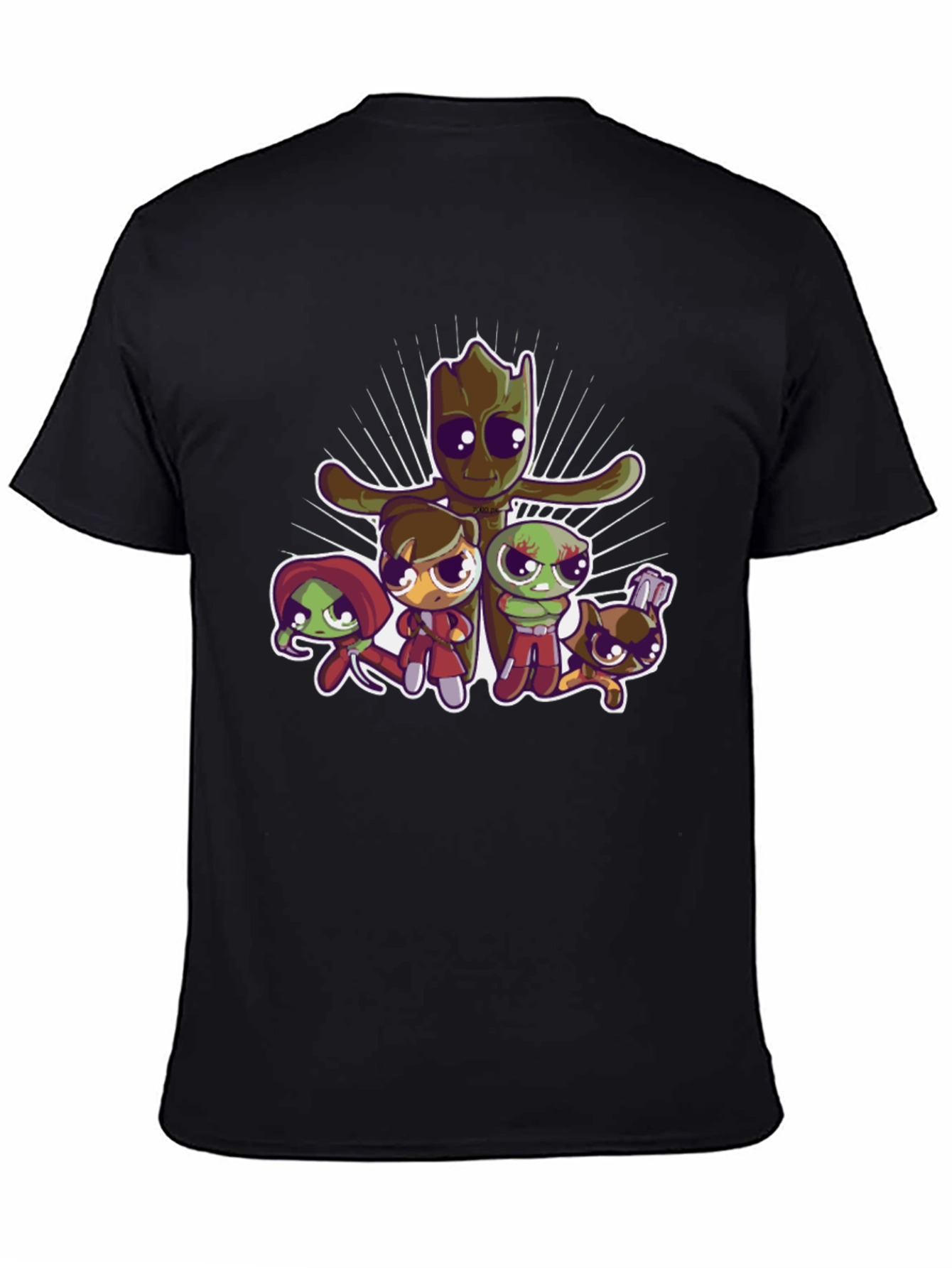 Guardians of the Galaxy Chibi T-Shirt - Black