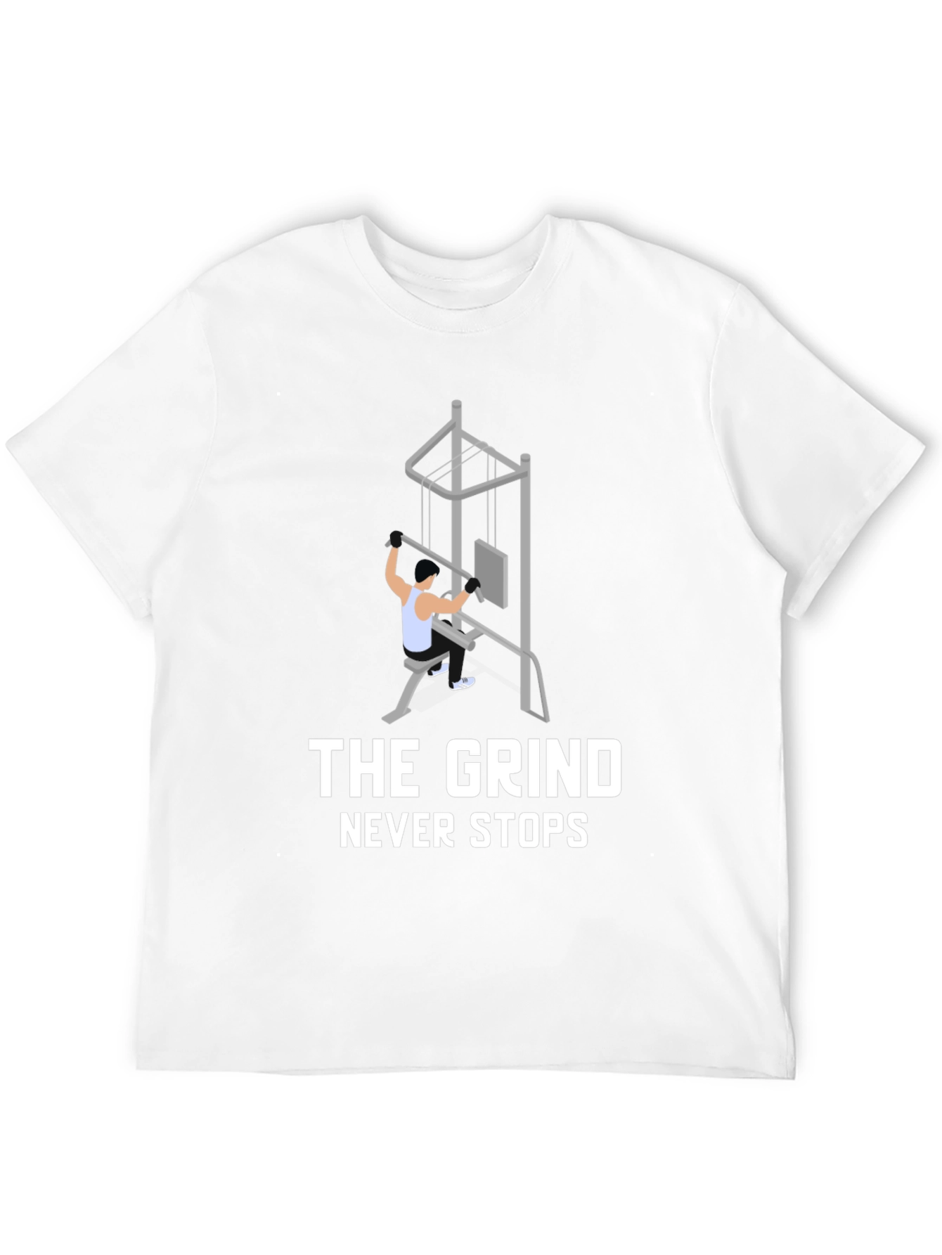 The Grind Never Stops Black Graphic Tee
