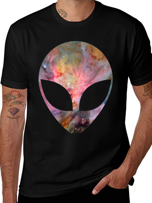Galaxy Alien Graphic Tee - Black