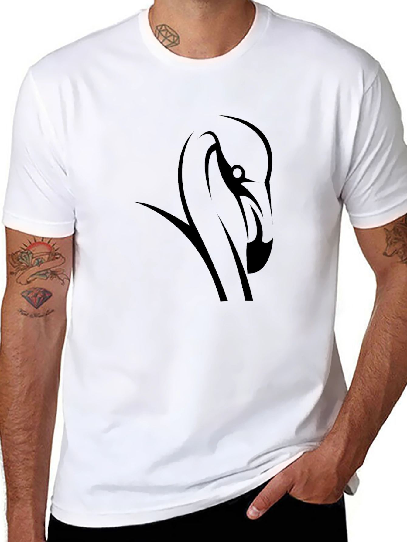 Black Flamingo Graphic Tee