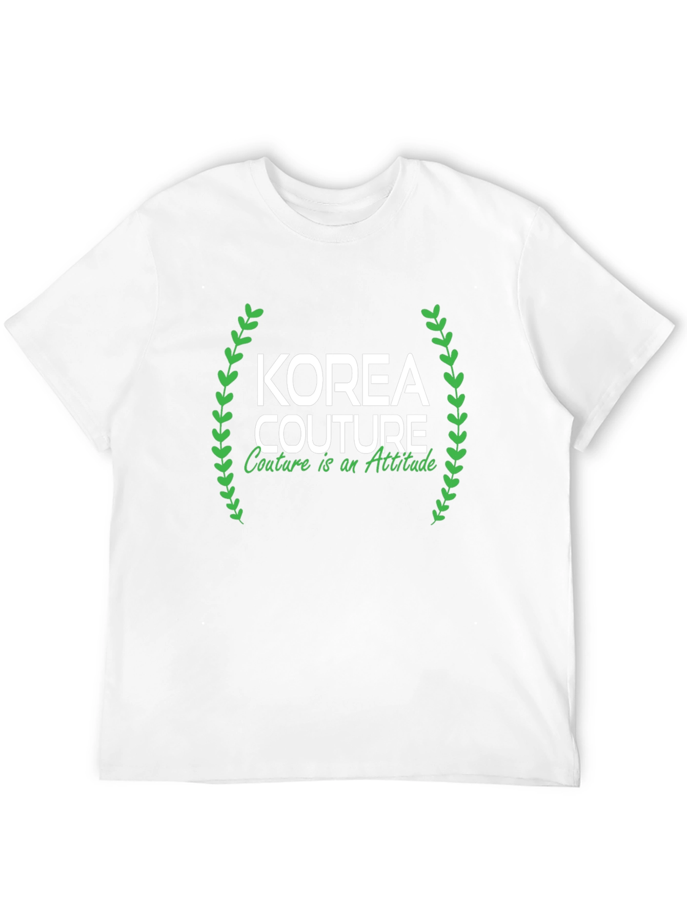 Korea Couture Black Graphic Tee