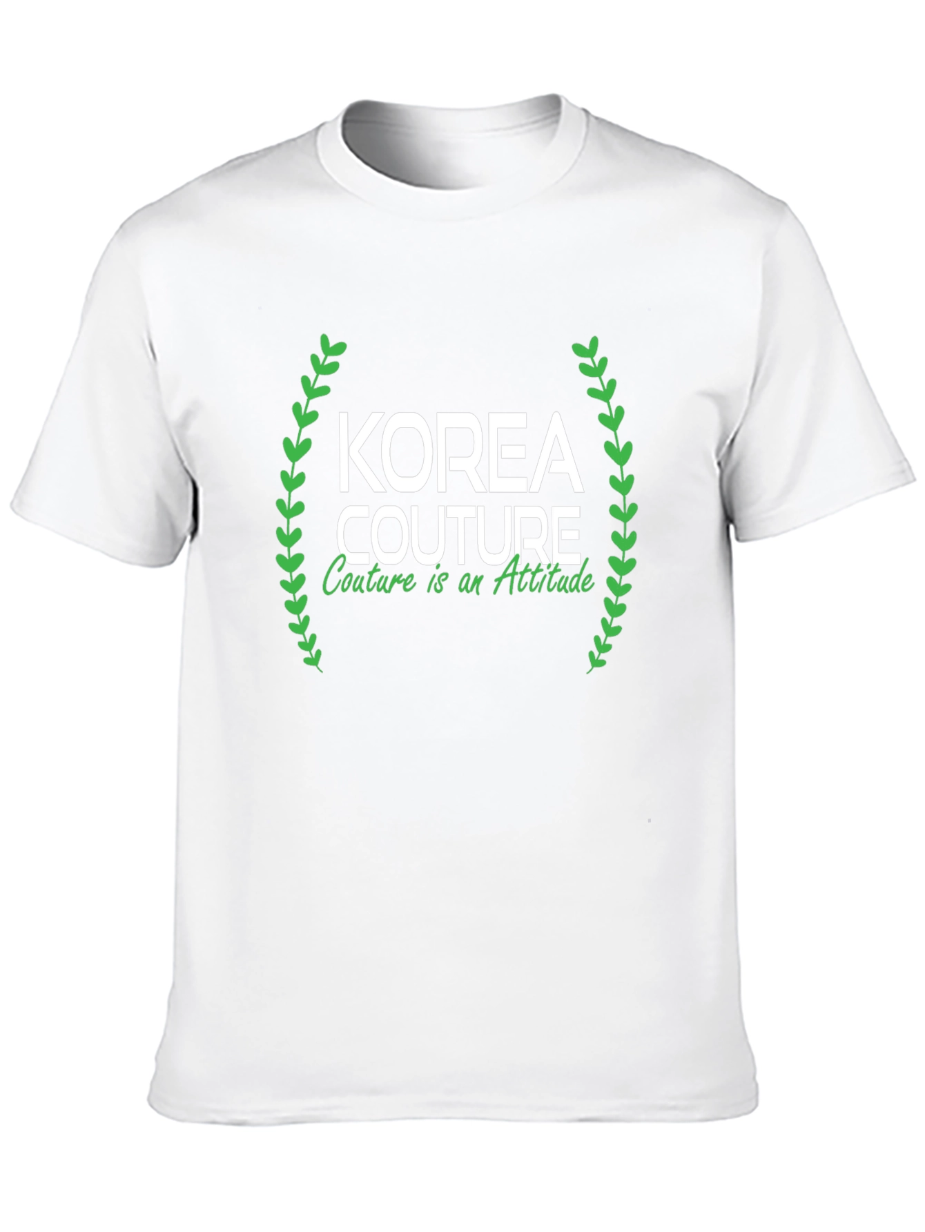 Korea Couture Black Graphic Tee