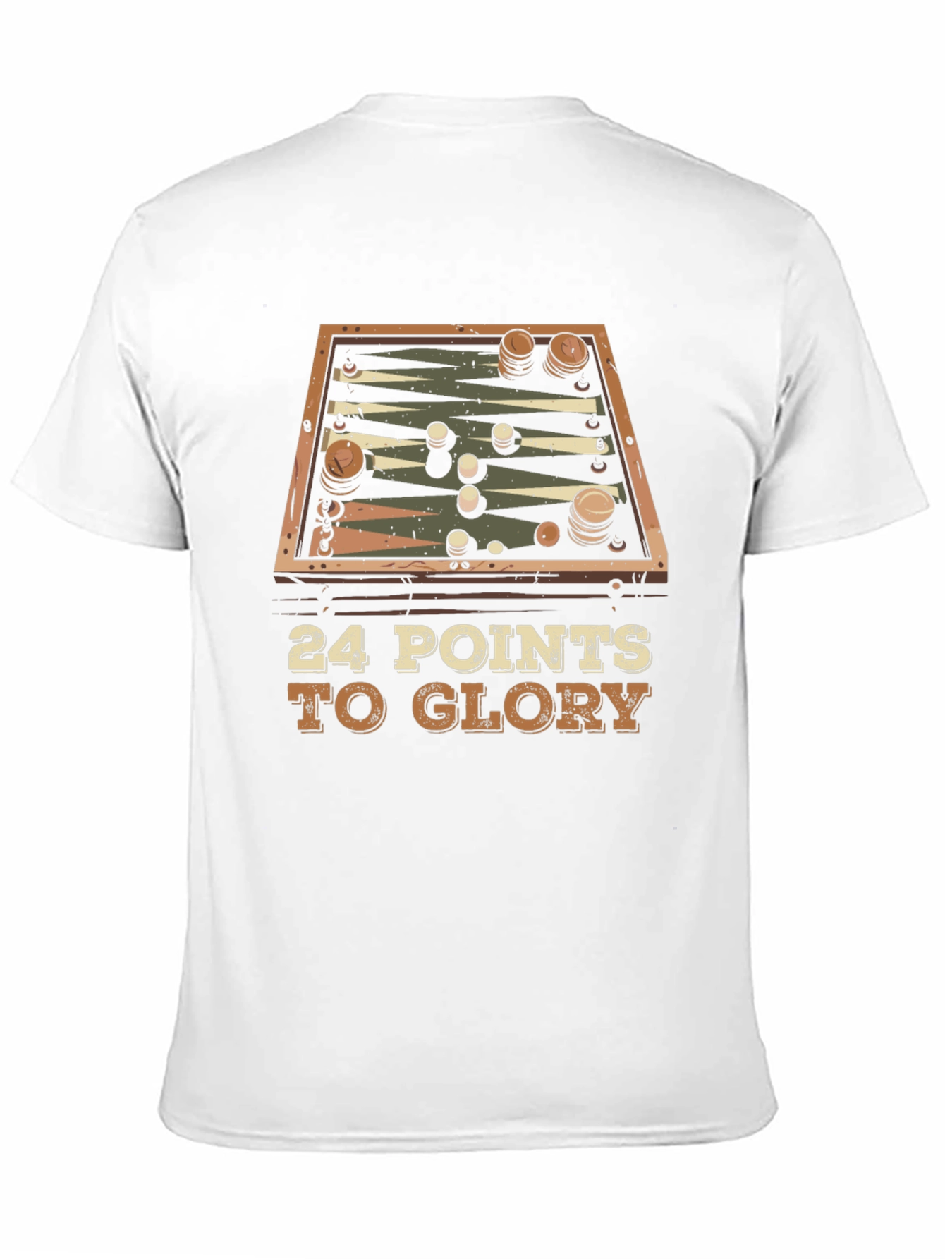 Backgammon T-Shirt: 24 Points to Glory!