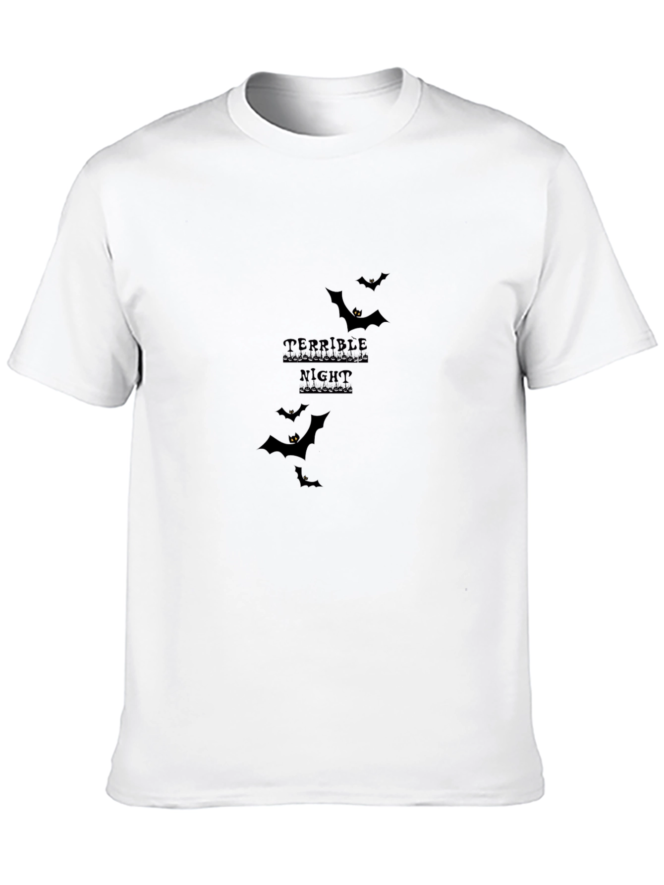 Terrible Night Bat Graphic Tee - Halloween T-Shirt
