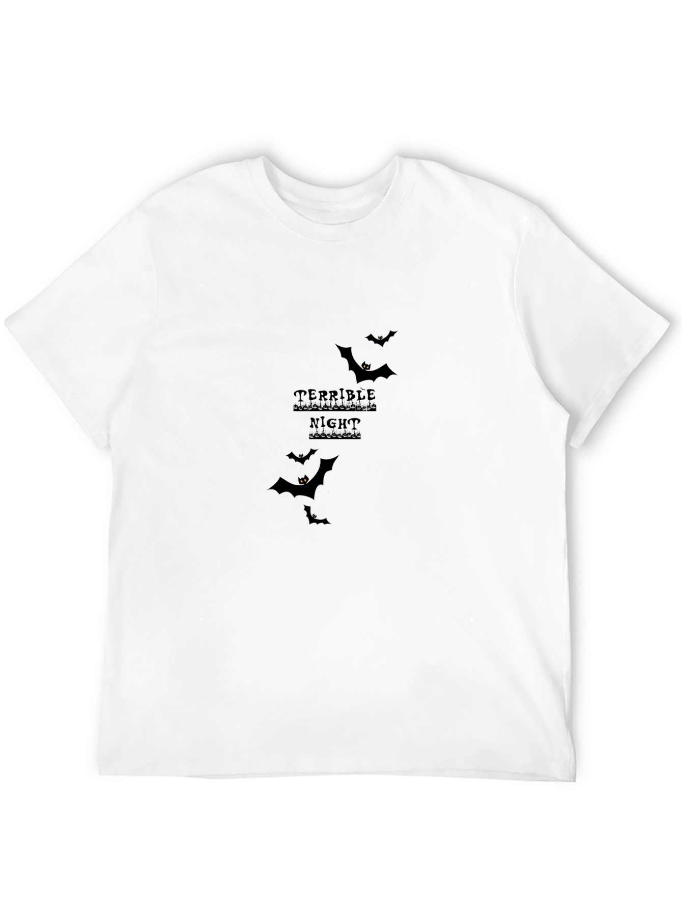 Terrible Night Bat Graphic Tee - Halloween T-Shirt