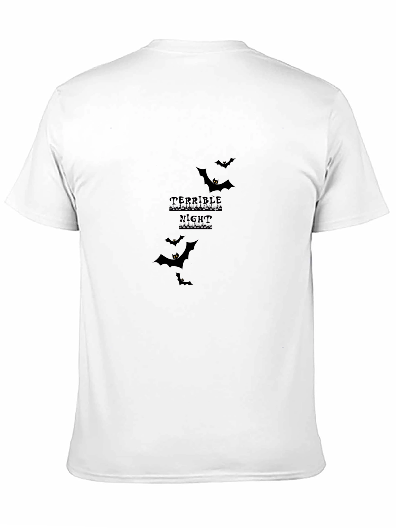 Terrible Night Bat Graphic Tee - Halloween T-Shirt