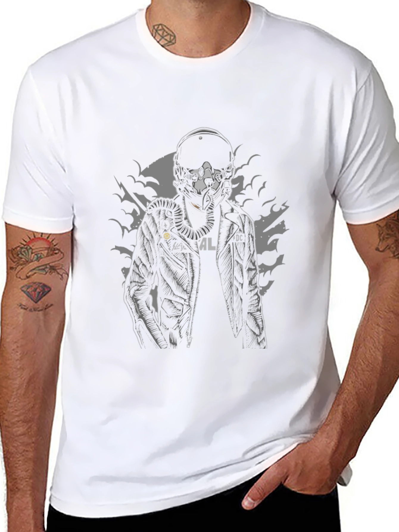 Pilot Graphic T-Shirt - Cool Black Tee