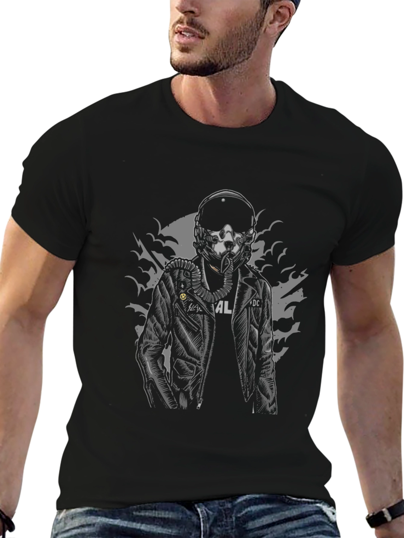 Pilot Graphic T-Shirt - Cool Black Tee