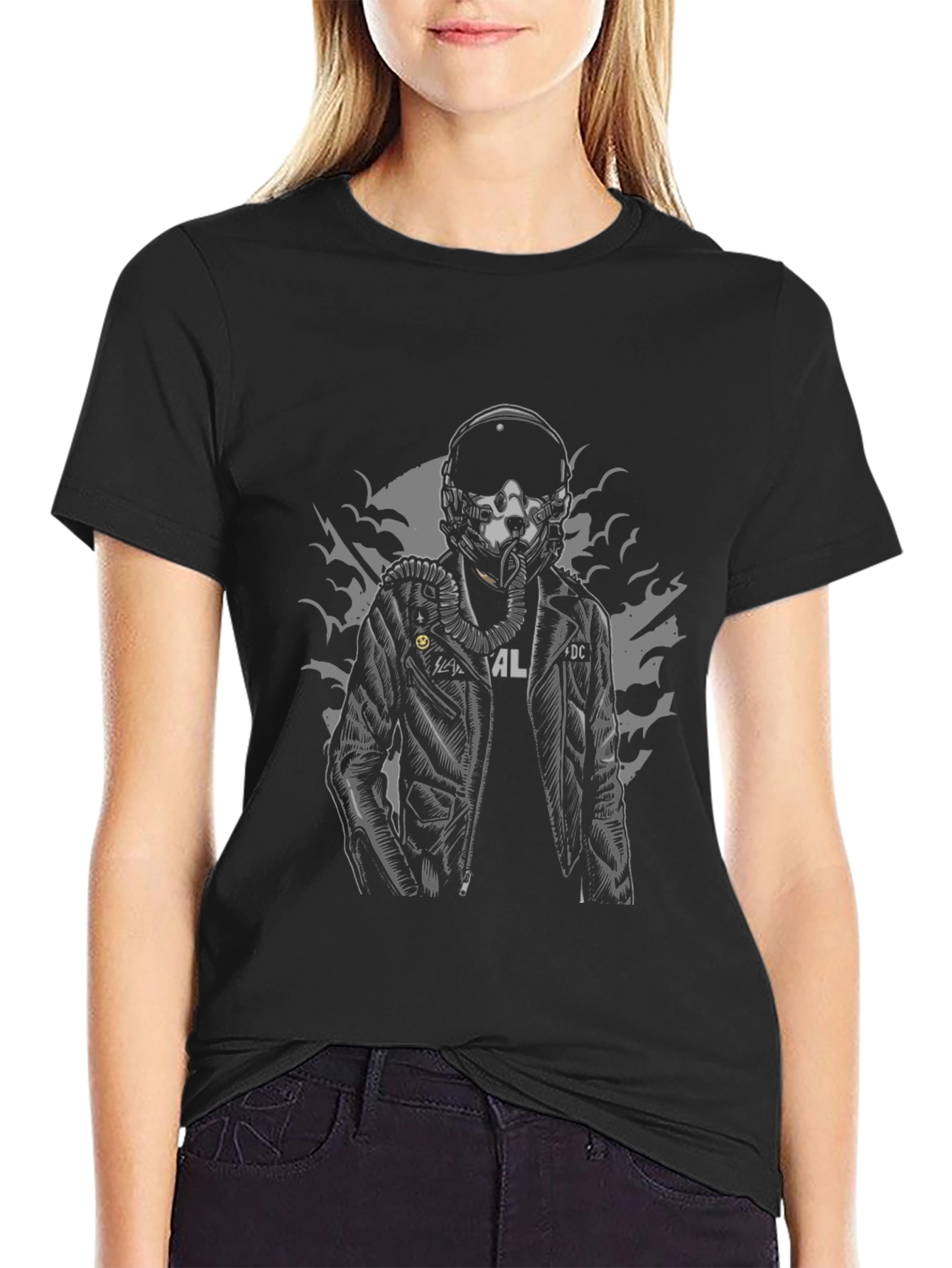 Pilot Graphic T-Shirt - Cool Black Tee