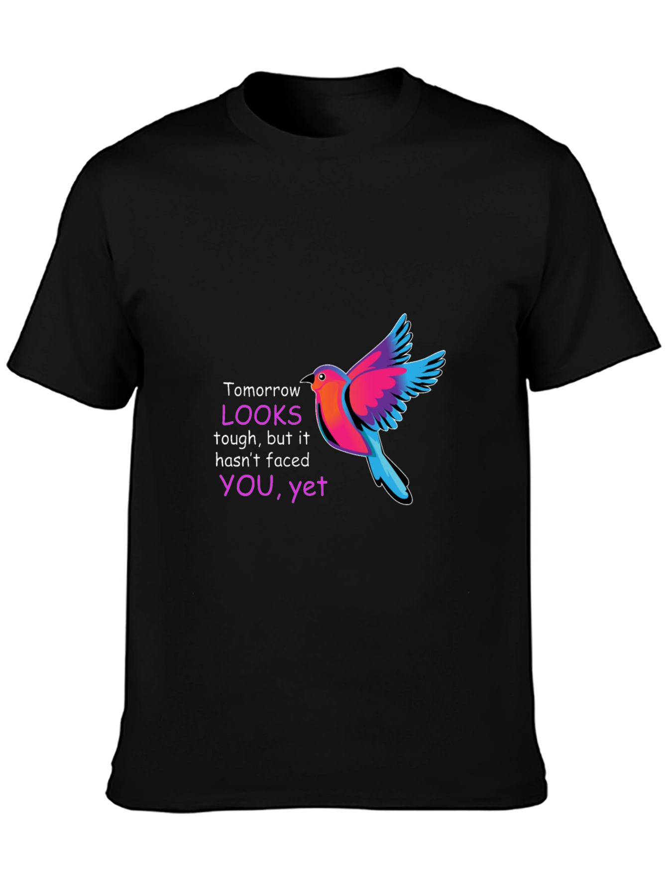 Motivational Bird Graphic T-Shirt