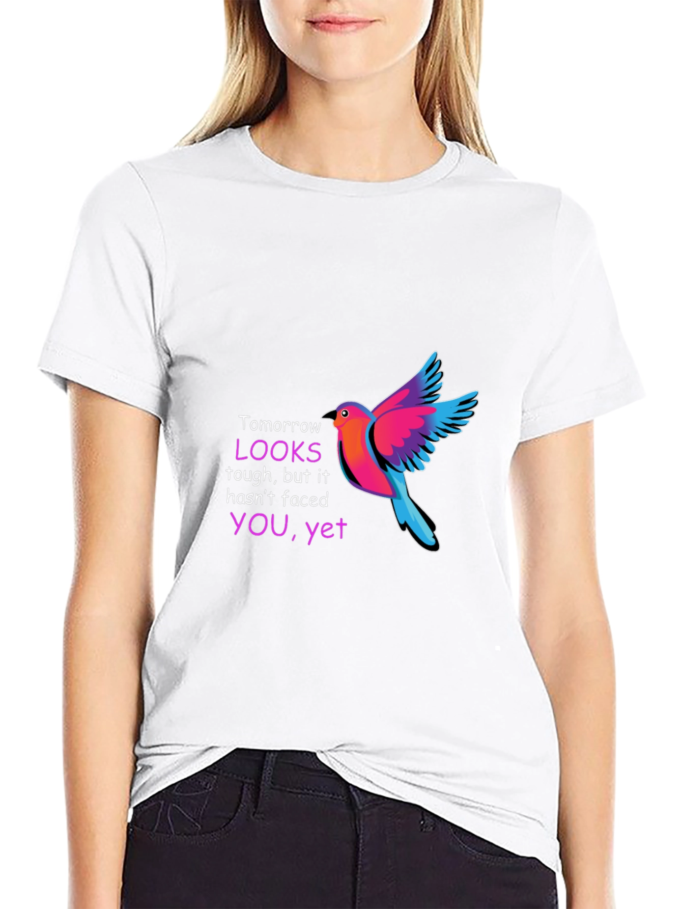 Motivational Bird Graphic T-Shirt