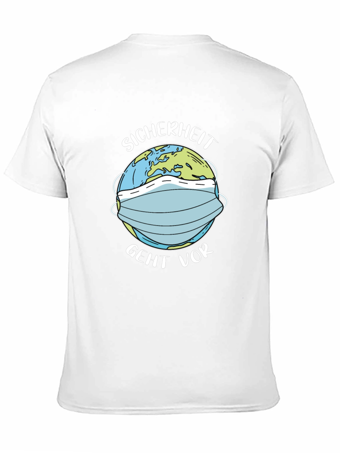 Earth Masked Black Tee - Safety First!
