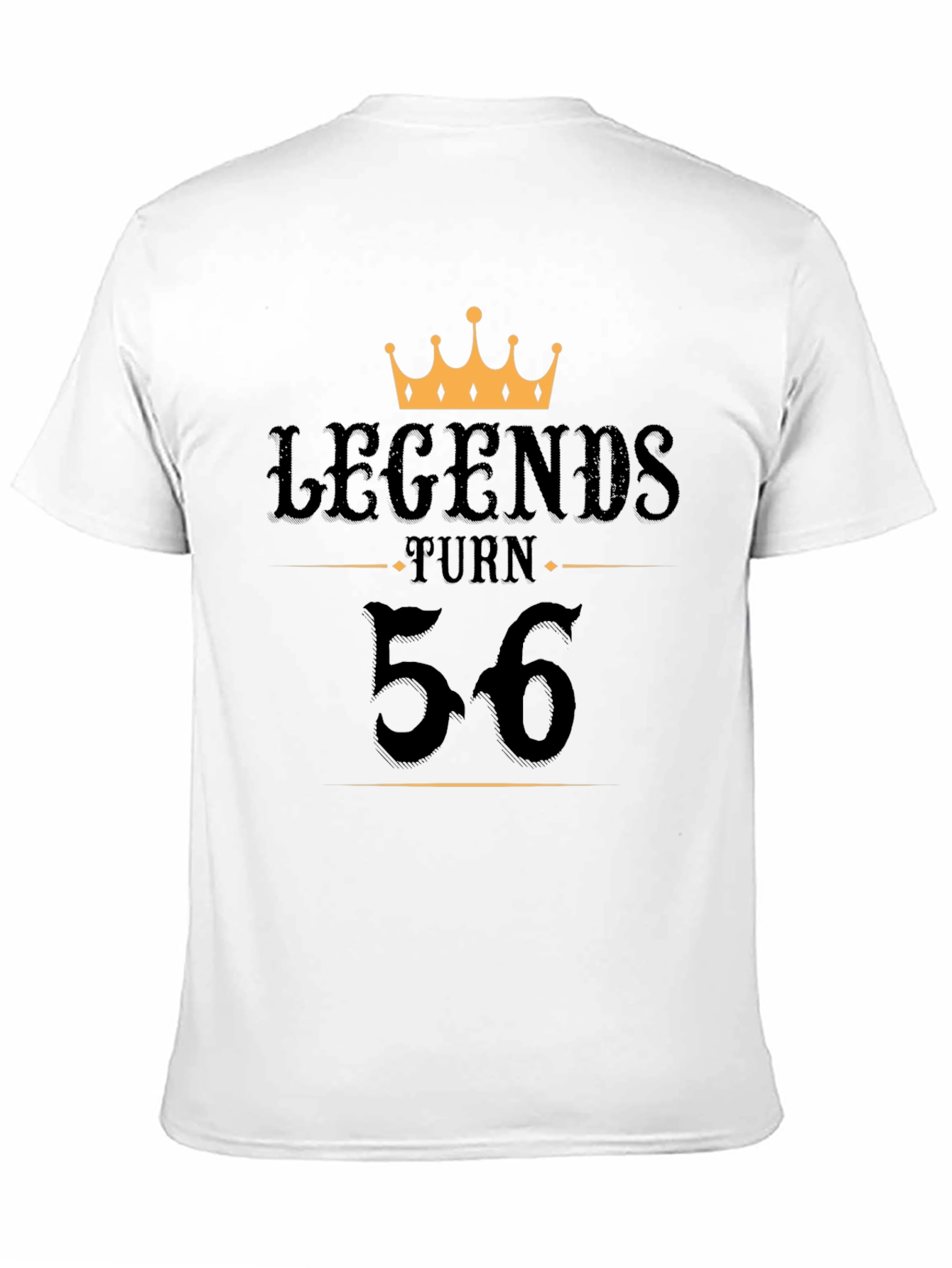 Legends Turn 56 Black T-Shirt