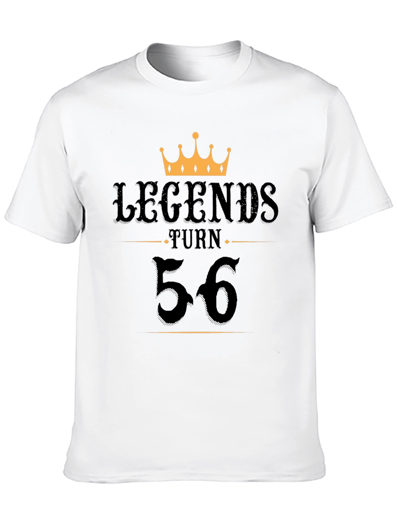 Legends Turn 56 Black T-Shirt